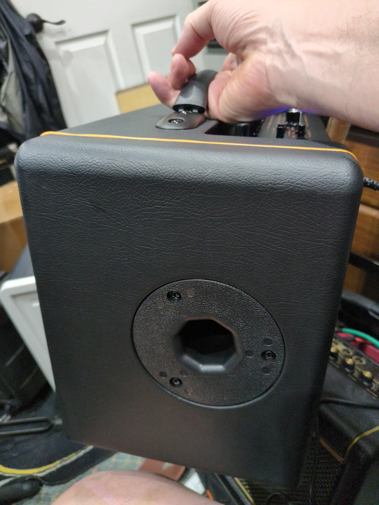 JOYO 40W Acoustic Guitar Amp Portable Stereo Amplifier with Bluetooth and Battery Powered, Reverb/Delay/Chorus, Mic Input, USB-C Recording for Outdoor Busking & Live Performance (AC-40S) customer photo 2