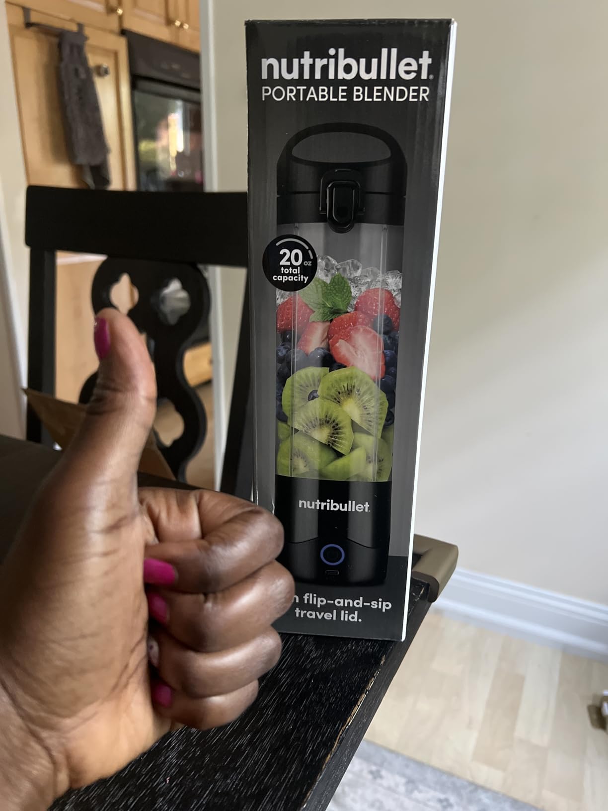 nutribullet Portable Blender, Cordless, 20oz Vessel, Personal Blender, USB-C Rechargeable, Light Purple, NBPB50100LP customer photo 1