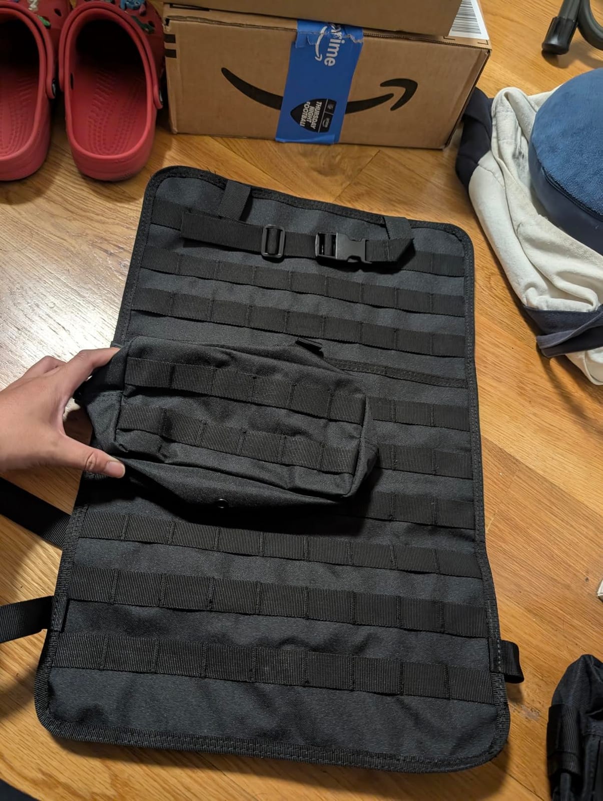 Tactical Car Seat Back Organizer, Tactical Molle Seat Back Organizer with 6 Detachable Molle Pouch, Universal Fits for Car Truck Jeep Vehicle customer photo 1
