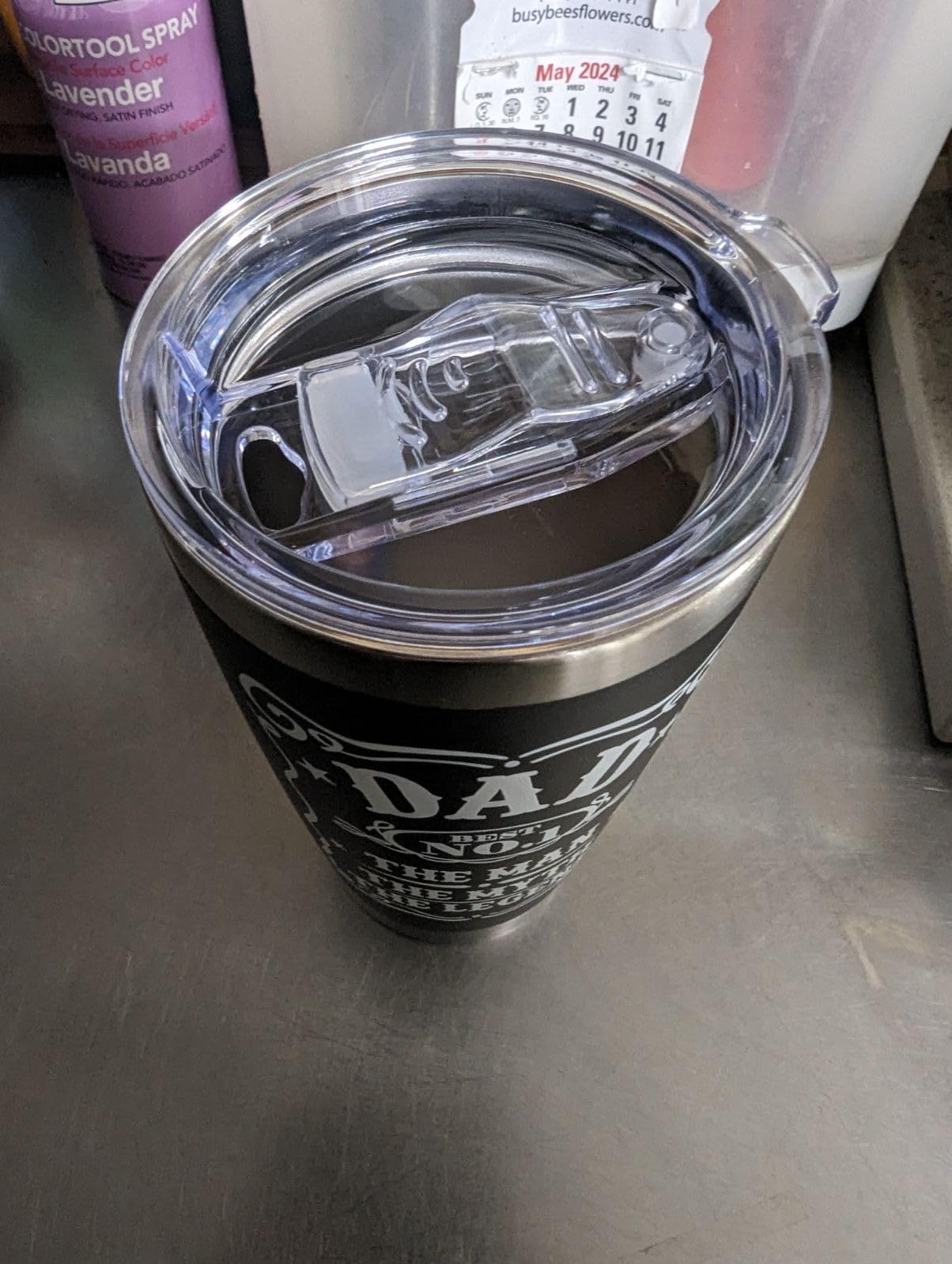 Gift for Husband from Wife, 20 oz Insulated Tumbler for Men with Lid | Gifts for Men, Anniversary Birthday Gifts for Husband, 20 oz Insulated Coffee Tumbler, Stainless Steel, Lid Included customer photo 2