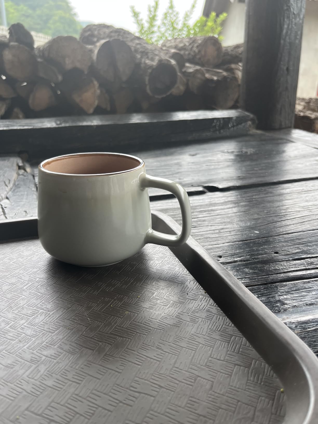 Ava Nord Stoneware Ceramic Coffee Mugs Set of 4-12 oz - Sage Ash | Lead-Free, Non-Toxic, Freezer - Microwave & Dishwasher Safe, Comfortable Handle, Aesthetic Nordic Design for Tea, Latte customer photo 1
