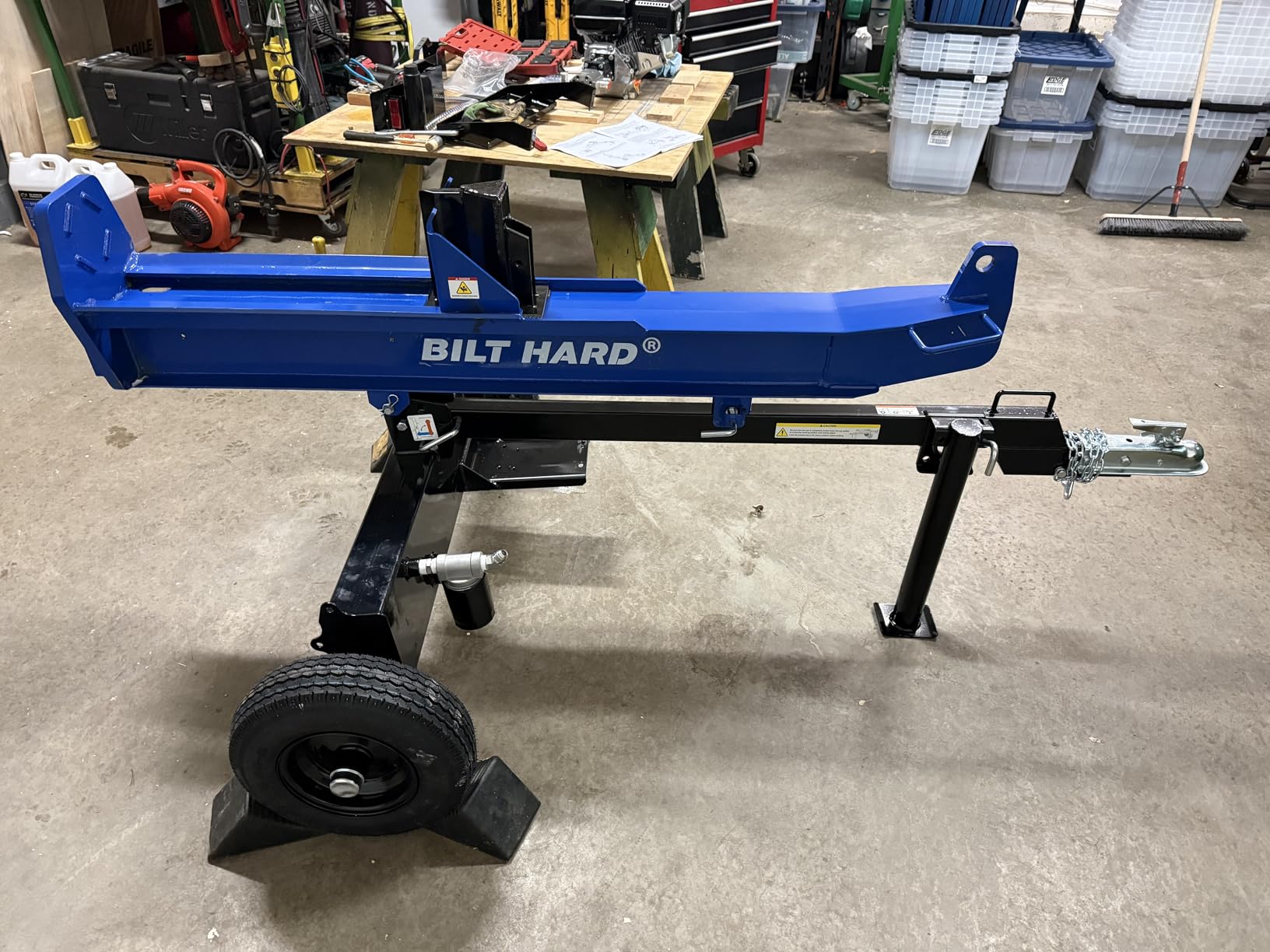 BILT HARD Full Beam 30-Ton Horizontal/Vertical Gas Powered Hydraulic Log Splitter with 223cc OHV Engine customer photo 1