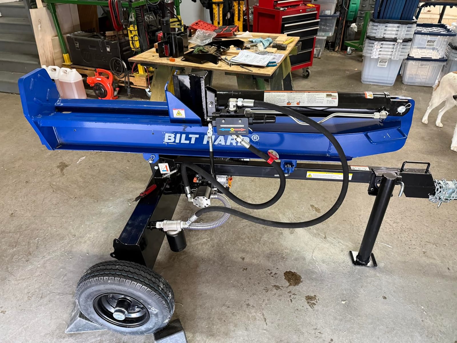 BILT HARD Full Beam 30-Ton Horizontal/Vertical Gas Powered Hydraulic Log Splitter with 223cc OHV Engine customer photo 2