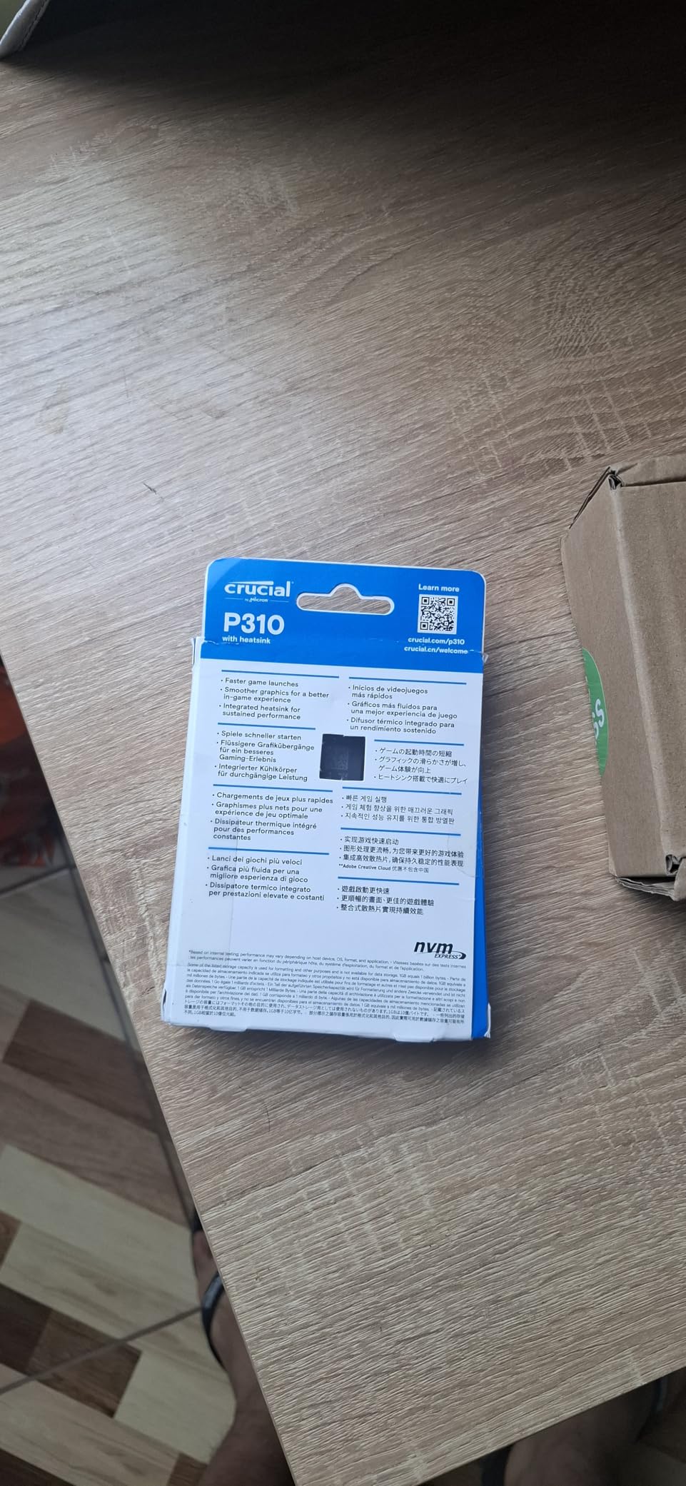 Crucial P310 2280 2TB PCIe Gen4 NVMe Gaming PS5 SSD with Heatsink, Up to 7,100 MB/s customer photo 1