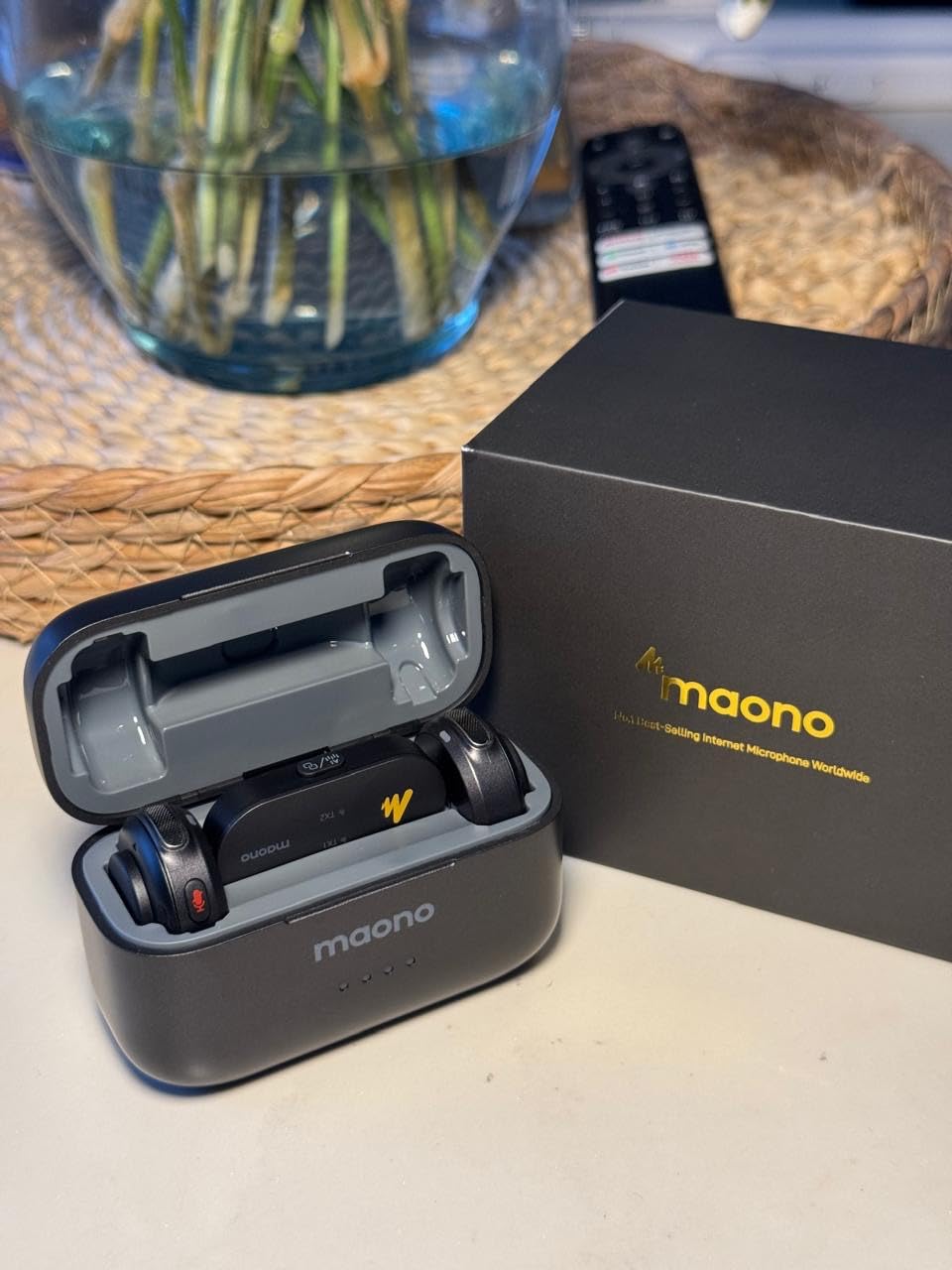 MAONO Wave T5 Wireless Lavalier Microphone for iPhone15/16/17 Android Phone | Magnetic Lapel Mini Mic with 48KHz 24Bit Audio, AI Noise Cancelling, Mute, 1000ft for Podcast Video Record Vlog Content Creator customer photo 2