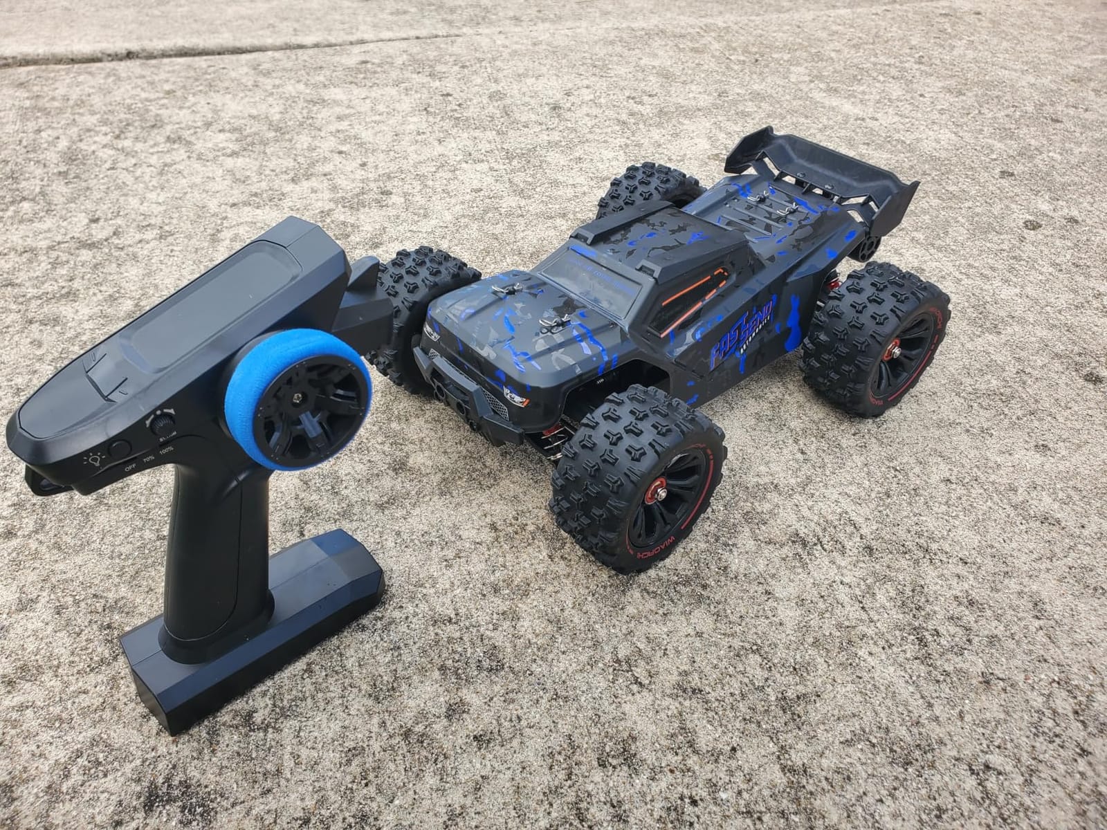 1:14 Scale RC Cars for Adults, 60KPH High Speed RC Truggy, 4X4 Off-Road Remote Control Truck, Waterproof Electric Car with 2S Battery, All Terrain RC Vehicle for Snow, Sand, Beach & Rocky Surfaces customer photo 1