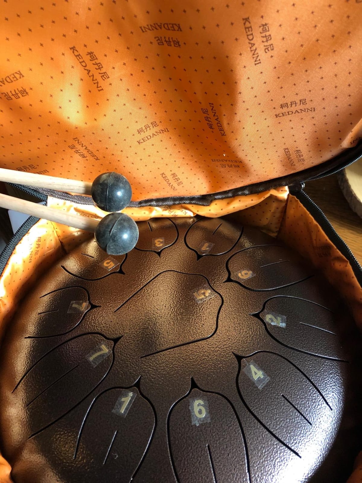 Handpan Drum 22 Inch for Adults 10 Notes - Hand Pan Drum(Blue) | Hand Drum D Minor Kurd 440Hz Professional Hand Pan,Handpan Instrument,Premium Steel Drum customer photo 1