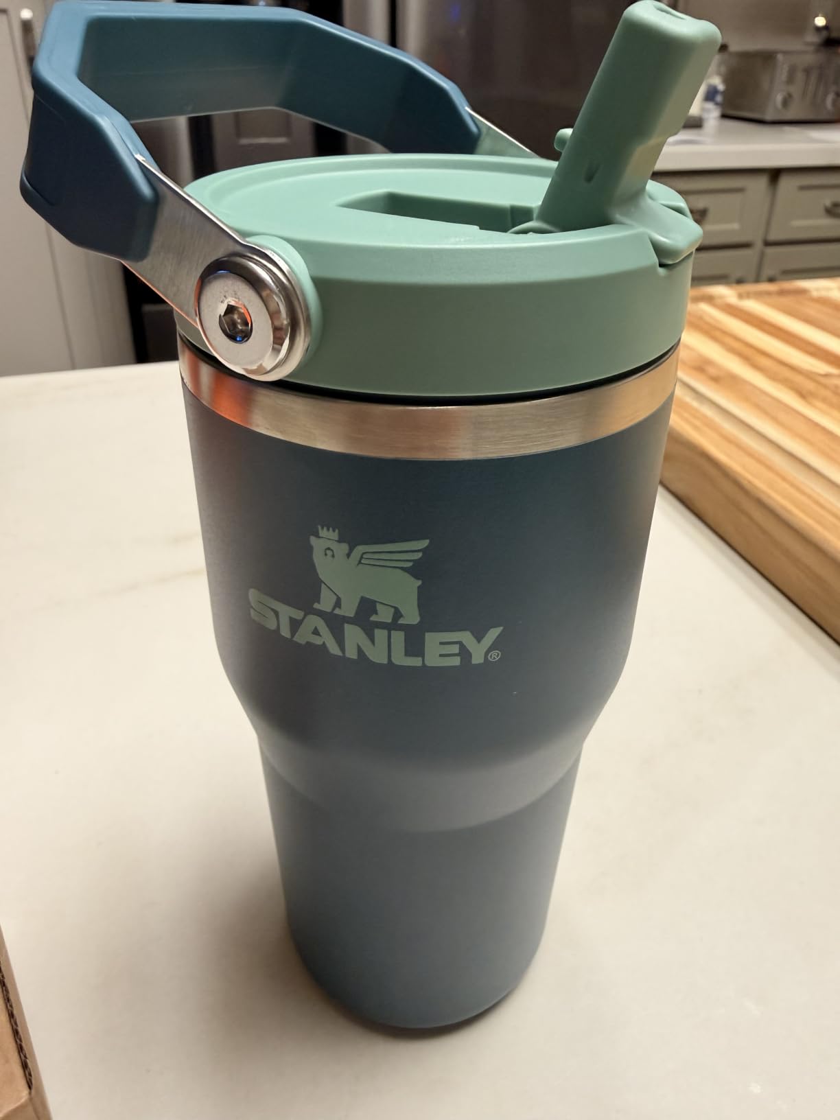 STANLEY IceFlow 2.0 Flip Straw Tumbler, 30 oz, Dried Pine | Easy Carry Handle | Twist On Lid and Flip Up Straw | Leak Resistant Water Bottle | Insulated Stainless Steel | BPA-Free customer photo 2