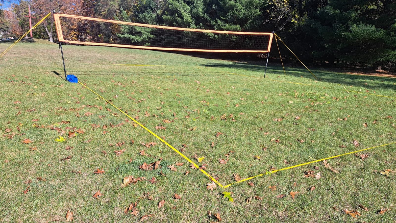 32FT Outdoor Volleyball Net Set for Backyard Beach Grass | Anti-sag & Easy Setup with 1.7