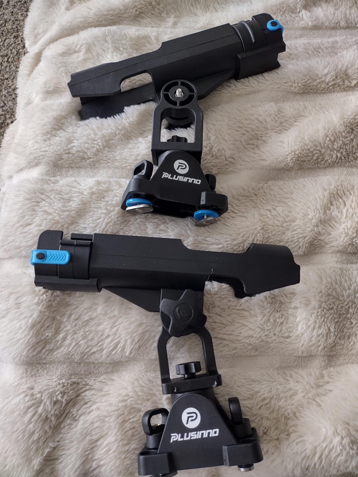 PLUSINNO 2 in 1 Kayak Fishing Rod Holder, Fishing Rod Holders for Boat, Track Mount / Deck Mount with Fishing Rod Protective Strap customer photo 1
