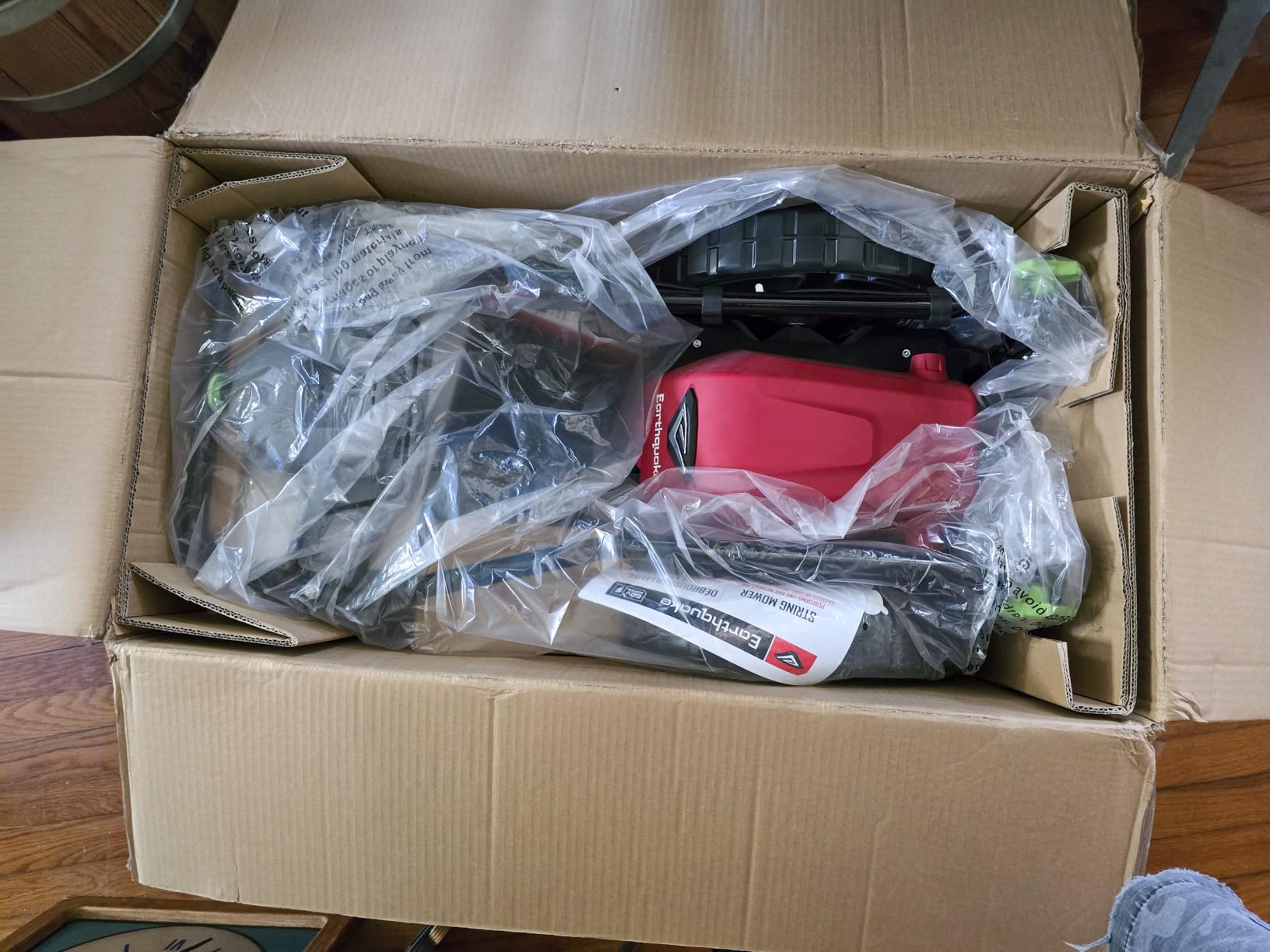 Earthquake 60V Walk Behind String Mower, Includes Two 4Ah Batteries, 22