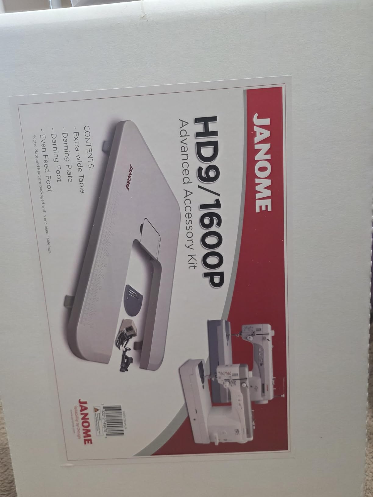 Janome HD9 Heavy Duty High Speed Sewing Machine, Extra Large Bobbin, Bonus Bundle customer photo 2
