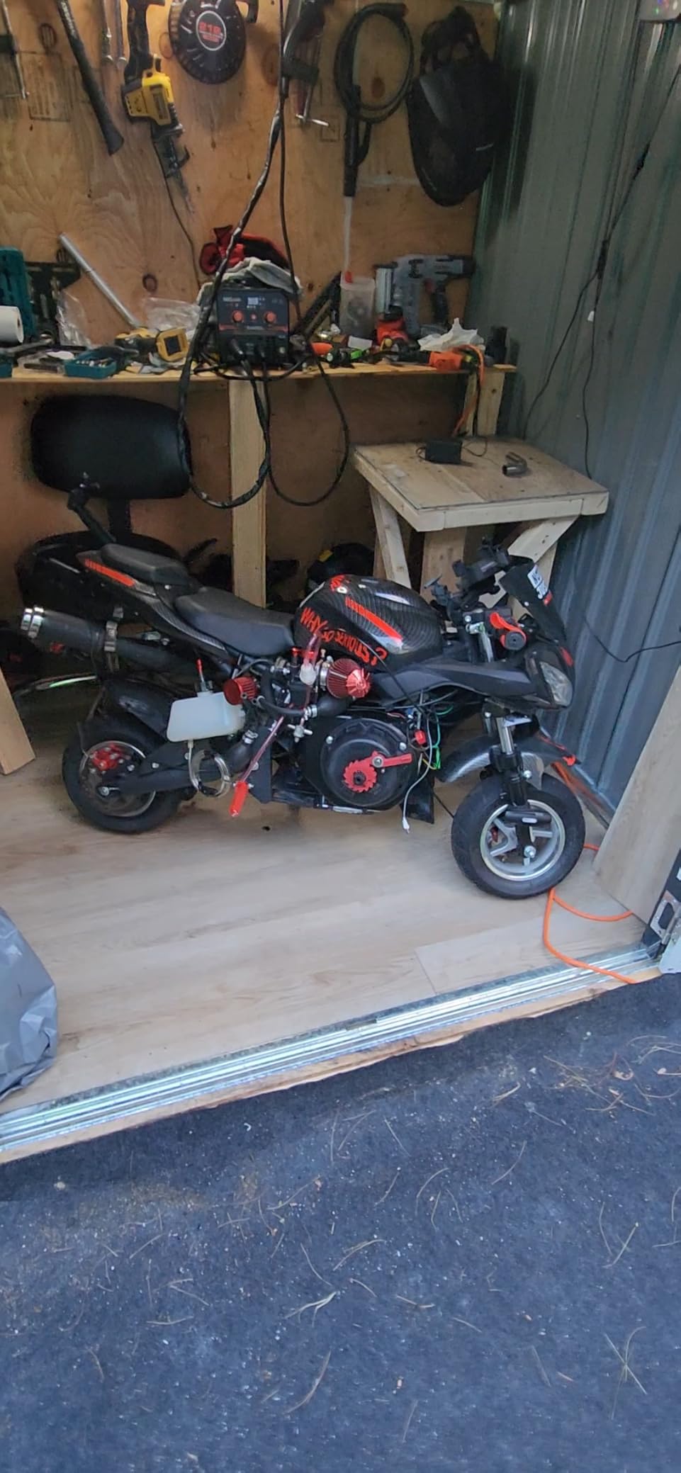 50CC Mini Motorcycle for Adults [Mini Size], 4-Stroke Pocket Bike | Mini Dirt Bike, Miniature Kid Dirt Bike, Up to 30MPH, Trail Mini Pocket Rocket Bike Max Load 400Lbs Black customer photo 1