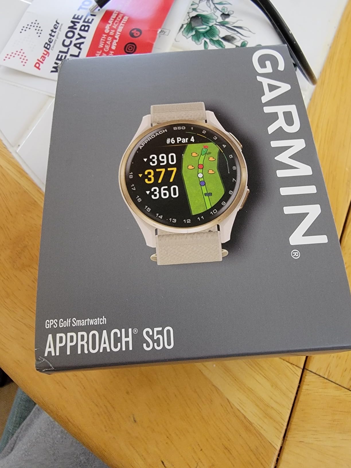 Garmin Approach S50, Golf GPS Smartwatch, 43mm, Black | Health & Wellness Features, Preloaded Activity Profiles, On-Course Features, PlaysLike Distance, Smart Notifications customer photo 1