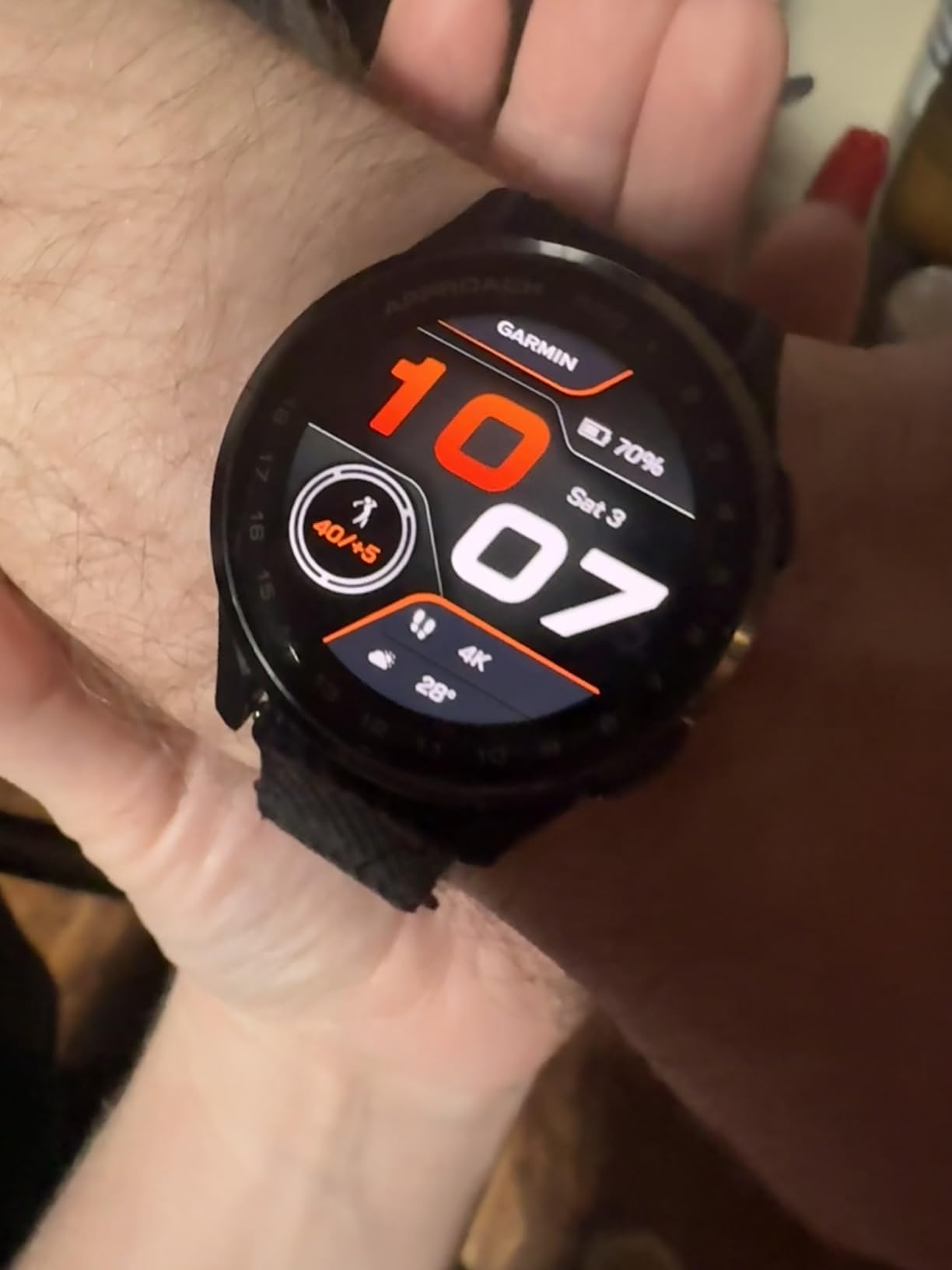 Garmin Approach S50, Golf GPS Smartwatch, 43mm, Black | Health & Wellness Features, Preloaded Activity Profiles, On-Course Features, PlaysLike Distance, Smart Notifications customer photo 2
