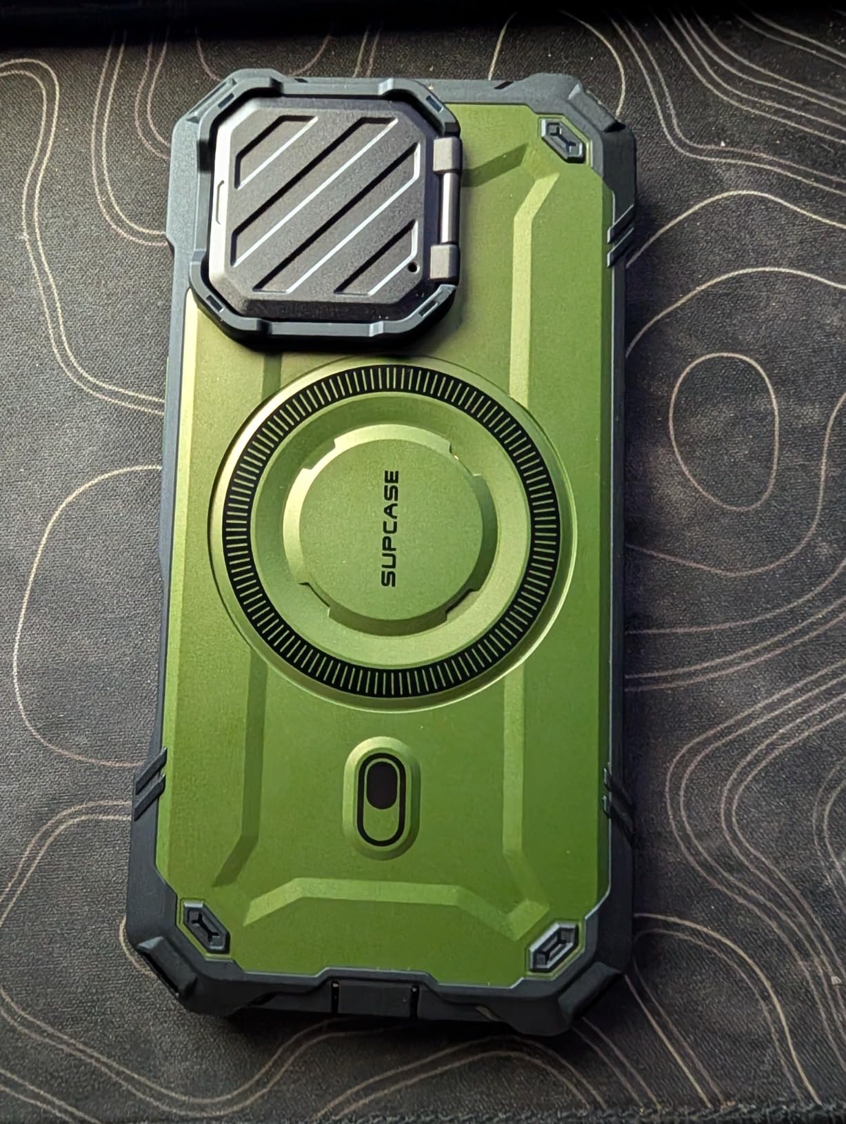 SUPCASE for iPhone 16 Pro Case (6.3 inch) with Camera Cover Stand, Dark customer photo 1