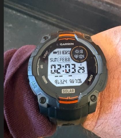 Garmin Instinct 3 Solar, Rugged GPS Smartwatch, 45mm, Black | Solar Charging, Rugged Design, Metal-Reinforced Bezel, 24/7 Health Monitoring, Built-In Flashlight customer photo 2