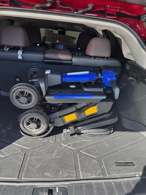 Mobility Scooter for Seniors & Adults, 4 Wheel Foldable Scooter | Powered Mobility Scooters With Removable Lithium Battery, 20/35/45 Miles Range, Dual Baskets for Storage, GPS Tracker customer photo 1