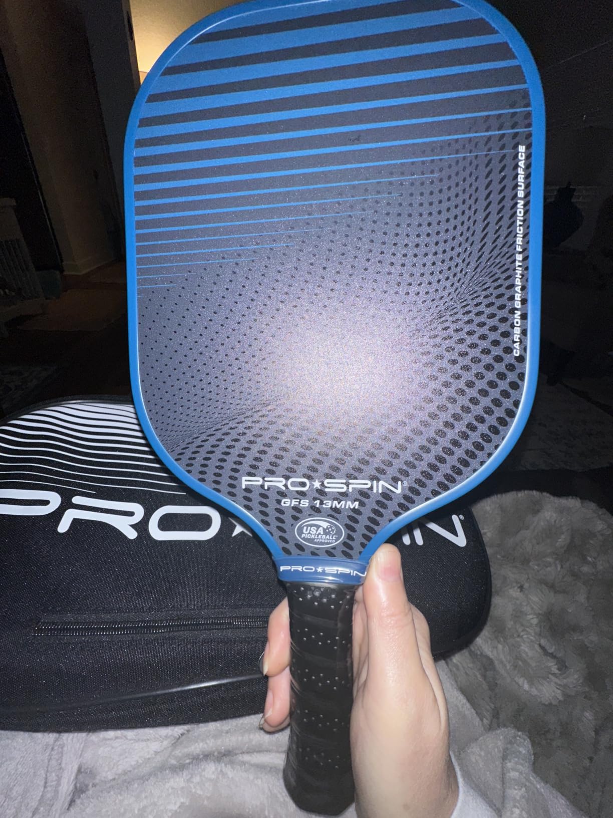 PRO-SPIN Carbon Fiber Pickleball Paddles Set of 2 | Lightweight Pickleball Set with Indoor/Outdoor Balls and Bag - Durable Pickle Ball Paddle Gift for Men, Women & Families customer photo 2