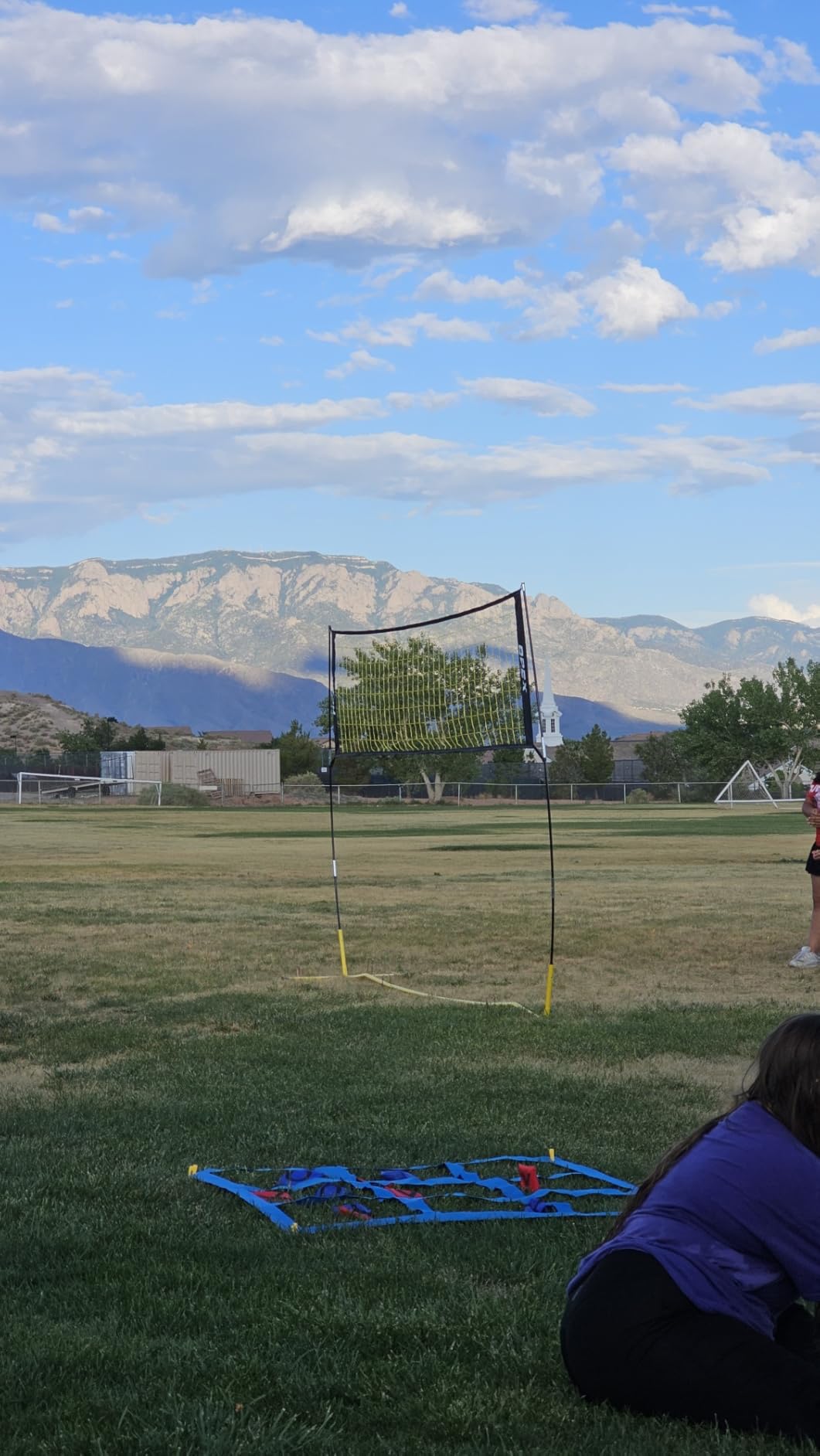 Apex Sports Volleyball Net Training - 12' Wide, Portable Adjustable Height 7.4' to 8' - Includes Ground Stakes, Carry Bag - Indoor & Outdoor Use, Designed by Pro Athletes for Peak Performance customer photo 1
