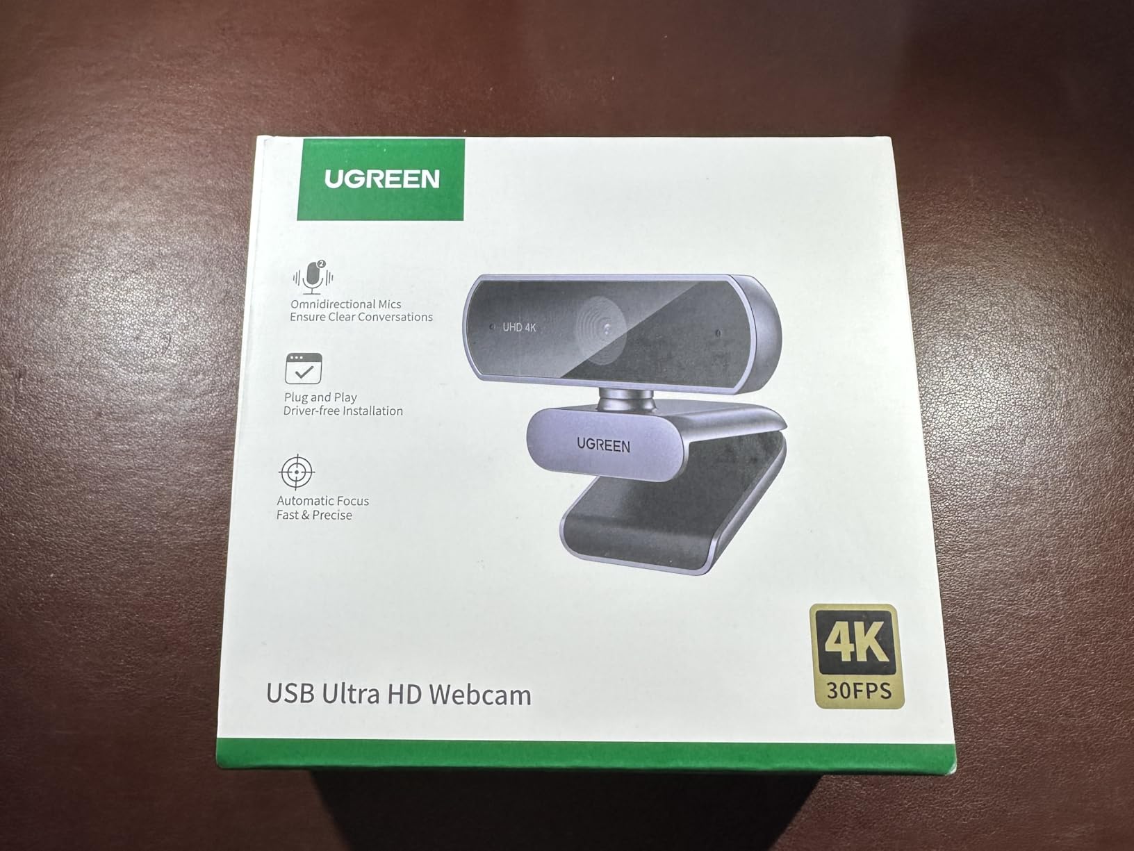 UGREEN 4K@30fps Webcam for PC Ultra HD Web Camera with Noise-canceling Mics | PDAF Autofocus, Privacy Cover, 70° FoV, Plug & Play, USB A & USB C Adapter, for Streaming, Conference, Zoom, Switch 2 customer photo 1
