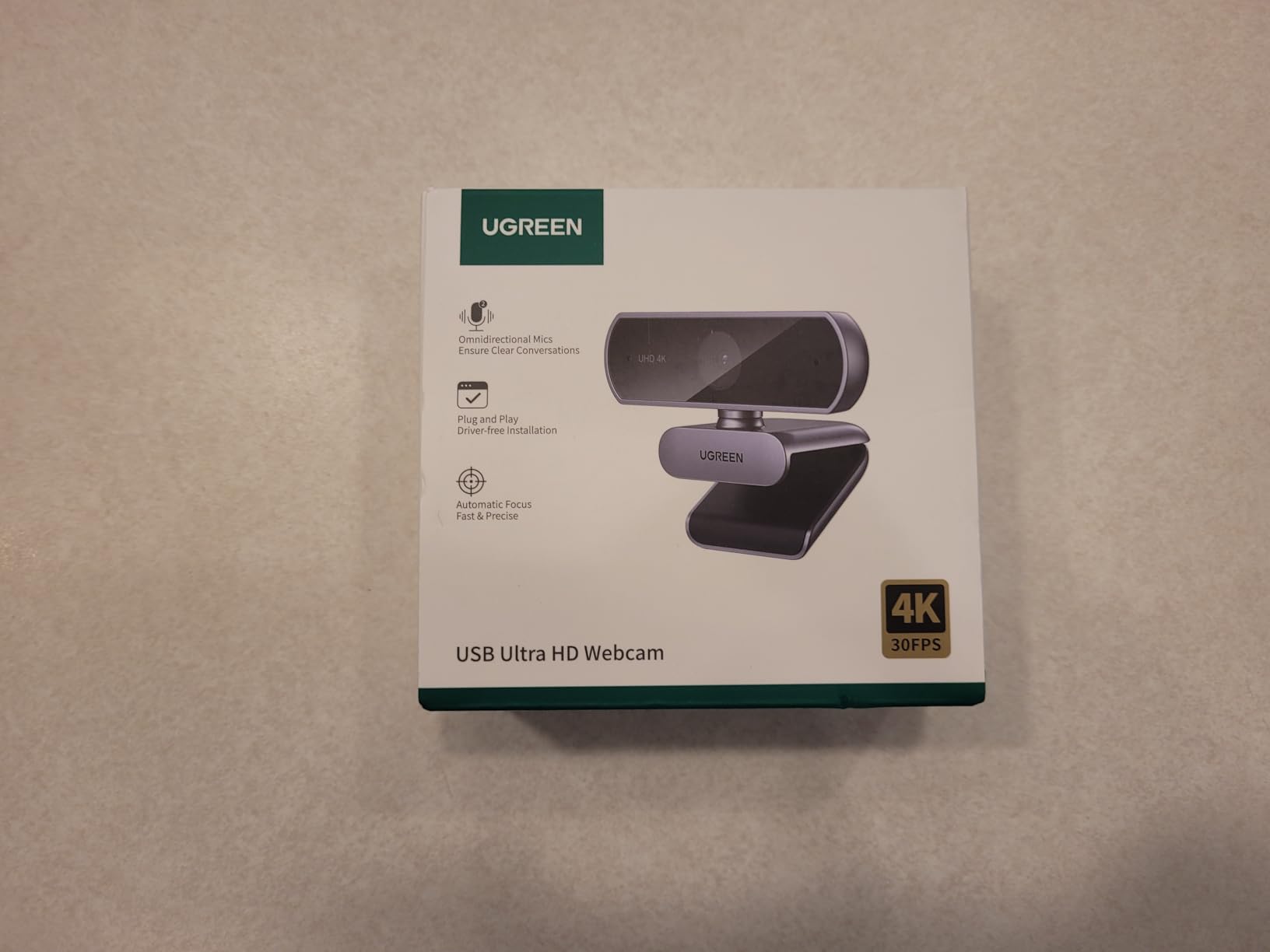UGREEN 4K@30fps Webcam for PC Ultra HD Web Camera with Noise-canceling Mics | PDAF Autofocus, Privacy Cover, 70° FoV, Plug & Play, USB A & USB C Adapter, for Streaming, Conference, Zoom, Switch 2 customer photo 2