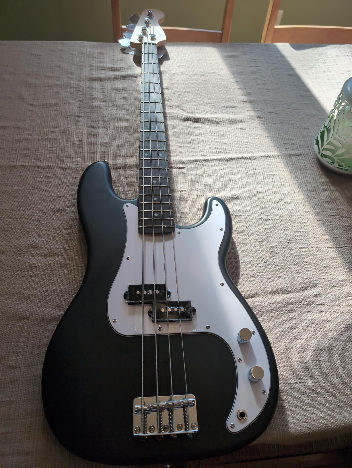 Fender Squier Debut Series Beginner Precision Bass Guitar Kit w/Amp, Black | Includes Rumble 15 amp, padded gig bag, cable, bass guitar starter kit, 2-year warranty, everything included customer photo 1