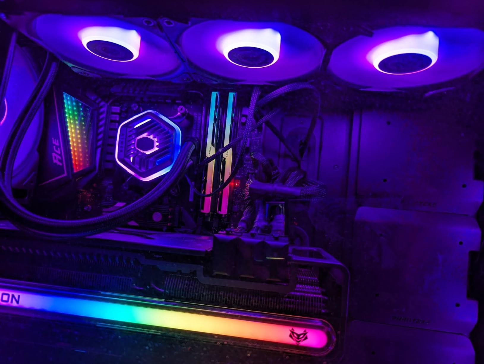 Cooler Master Atmos Stealth 360 AIO Liquid CPU Cooler, Mobius Fans, AMD AM5/AM4 & Intel LGA1851/1700 Support Cooler, 360mm, Dual-Chamber Pump, 3x Low-Noise PWM Fans, Easy Installation customer photo 2
