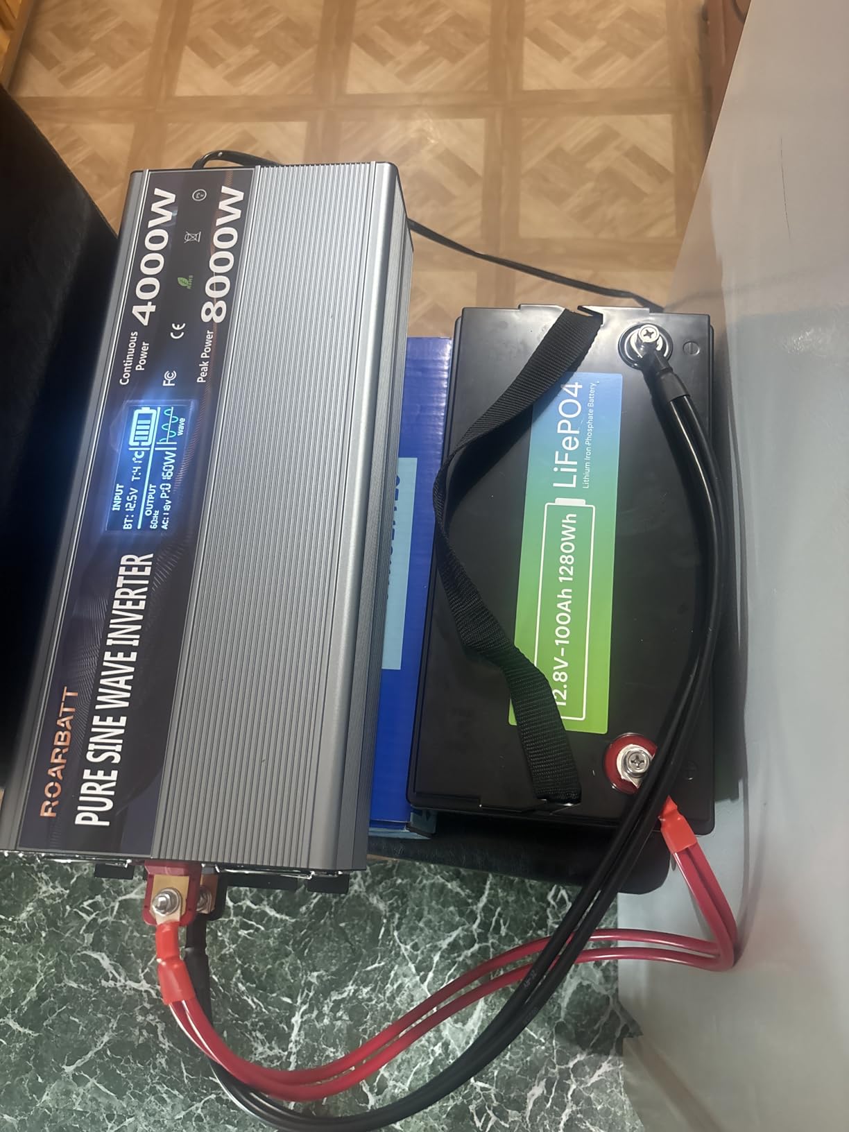Dyness 12V 100Ah LiFePO4 Lithium Battery (2 Pack) BCI Group 31 with Low-Temp Protection, A+ Grade Cell Built-in 100A BMS, 12 Volt Lithium Battery Perfect for RV, Solar System, Off-Grid, Home Energy customer photo 2