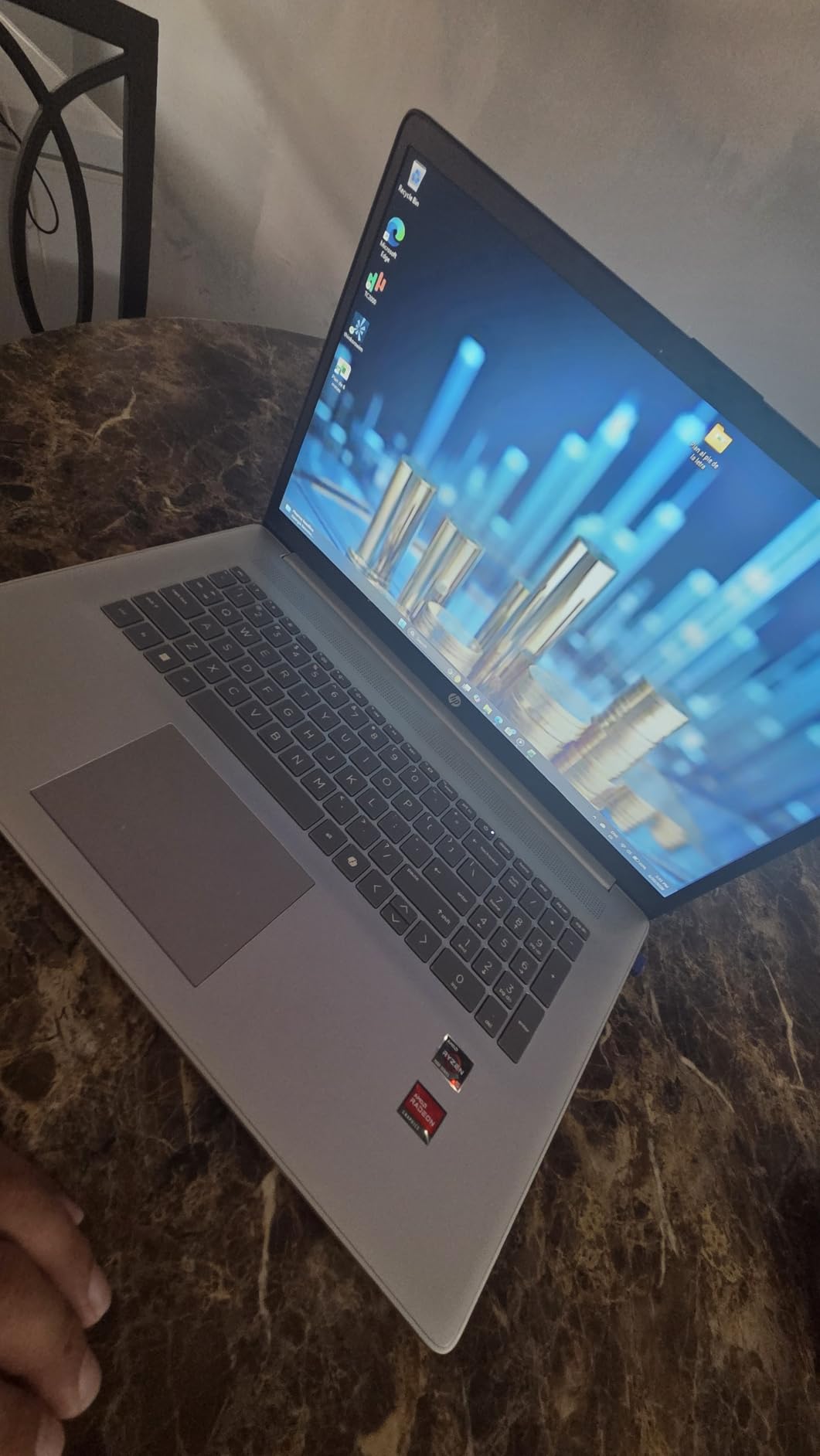 HP 17.3 inch Laptop, HD+ Display, AMD Ryzen 5 7520U, 16 GB RAM, 512 GB SSD, AMD Radeon Graphics, Windows 11 Home, Natural Silver, 17-cp2199nr customer photo 2