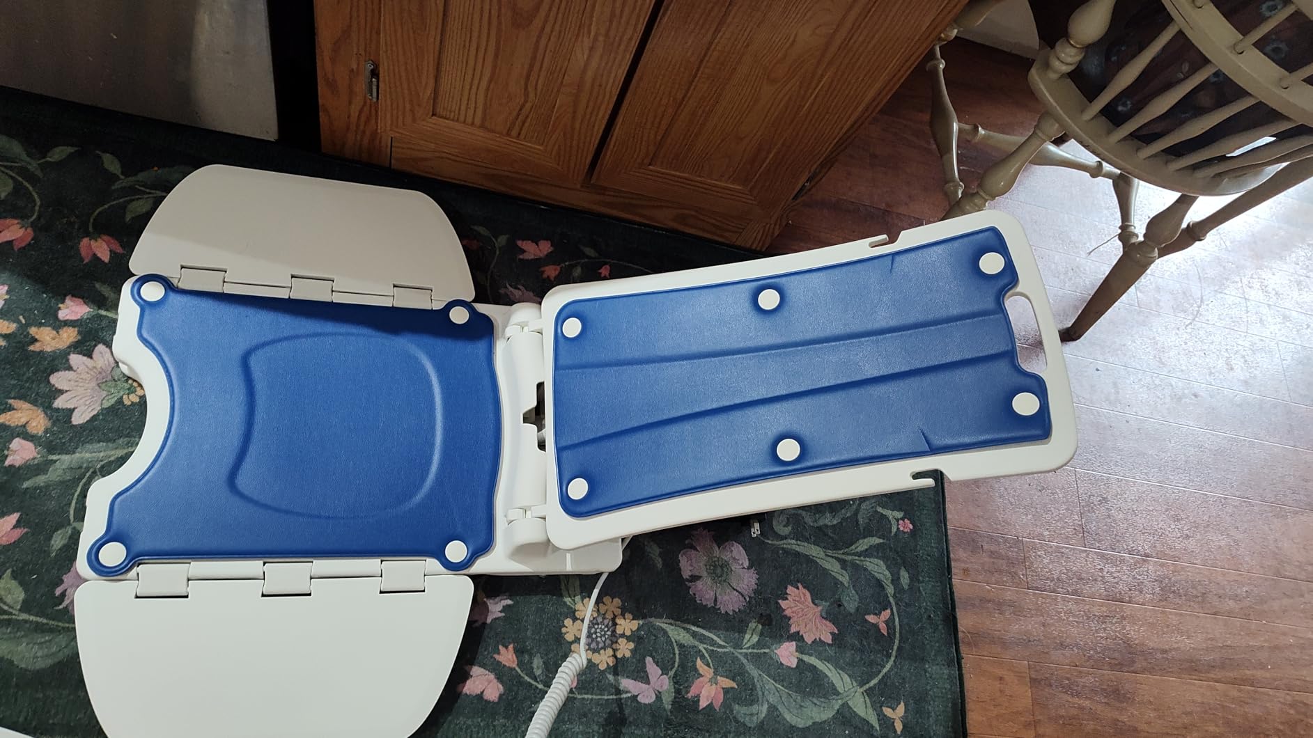 PPOLB Electric Chair Lift - Floor Lift for Elderly Falls, IPX8 Waterproof Bath Lift, Foldable & Wireless Rechargeable customer photo 2