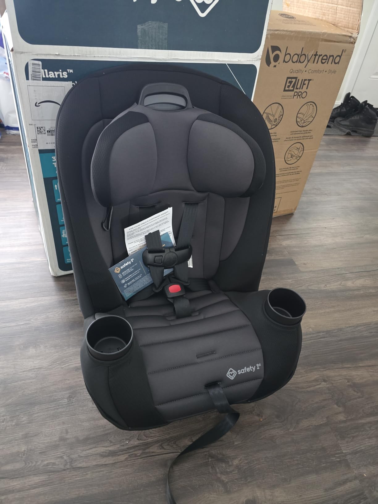 Safety 1st Ellaris 3-in-1 Convertible Car Seat, Slim Fit Design, Rear & Forward-Facing, 5-Position Headrest, Travel-Friendly, Smokey Haze customer photo 2