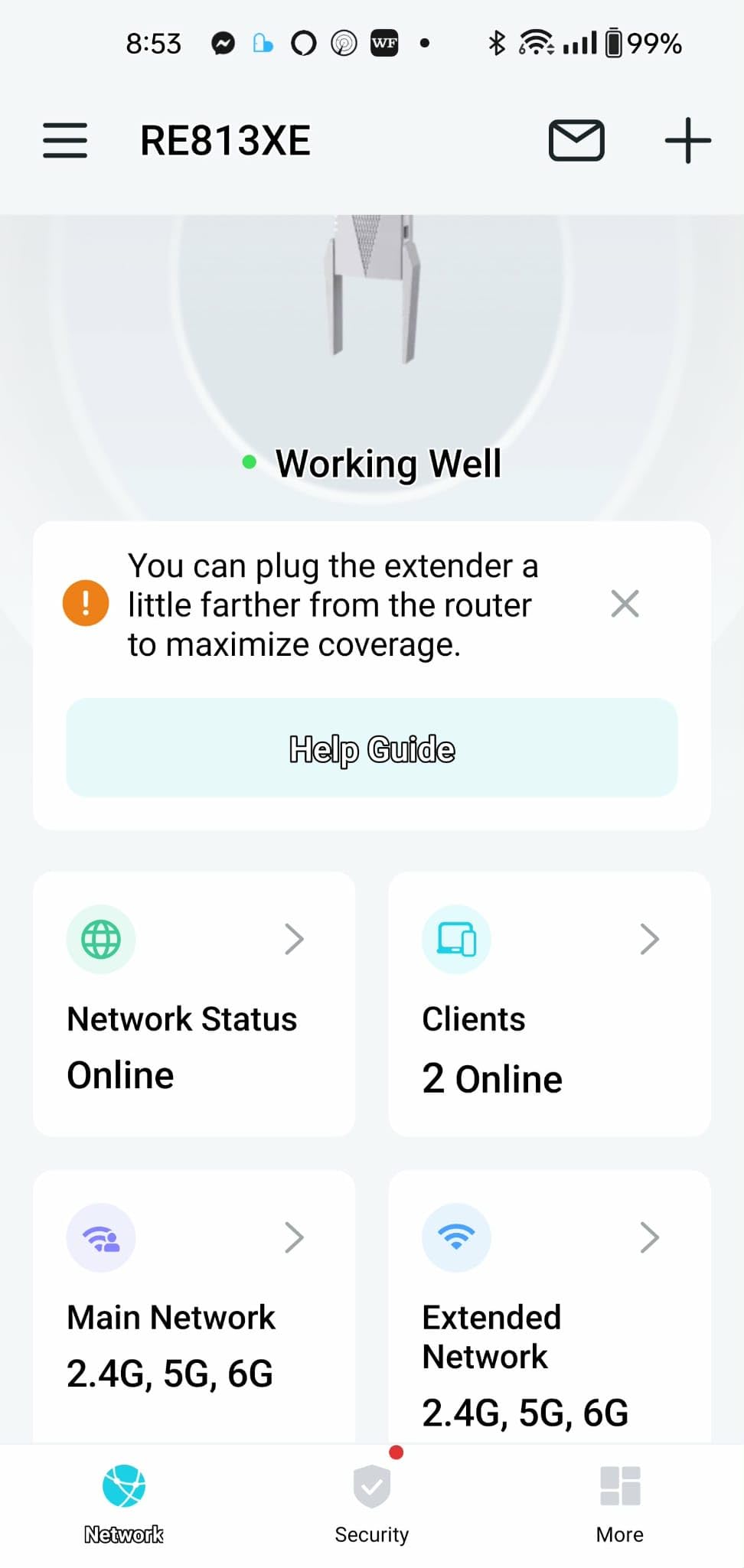 TP-Link BE10000 Wi-Fi 7 Range Extender RE653BE | 10 Gbps Tri-Band Wireless Repeater | 2.5 Gbps Ethernet Port | Internet Signal Booster for Home | Up to 2800 sq.ft, 128 Devices | 6 GHz, MLO, EasyMesh customer photo 2