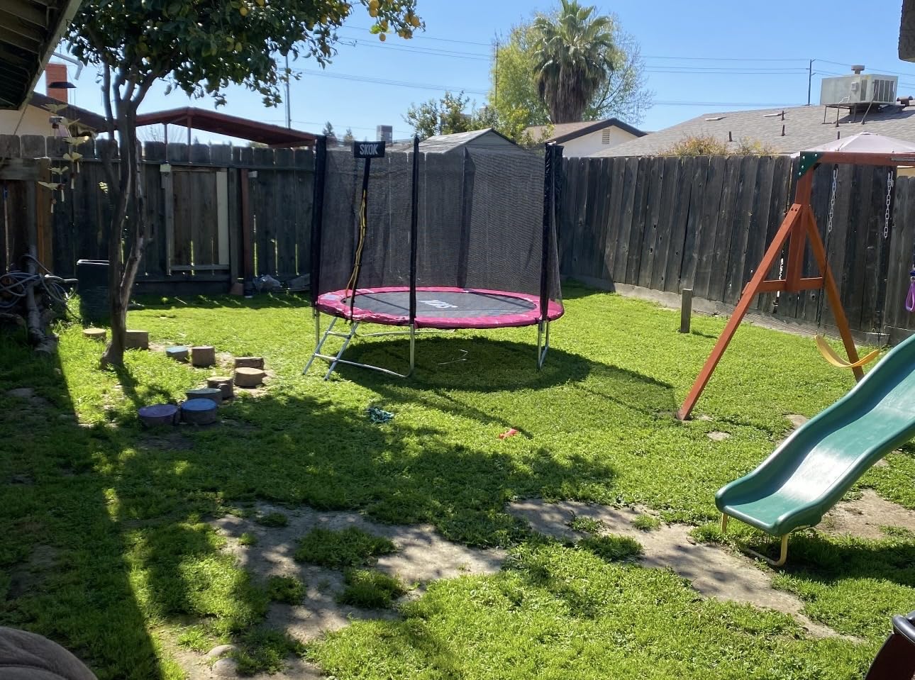 SKOK Trampoline for Kids,400LBS Outdoor Trampoline with Net-ASTM Approved Trampoline for Children and Adults customer photo 2