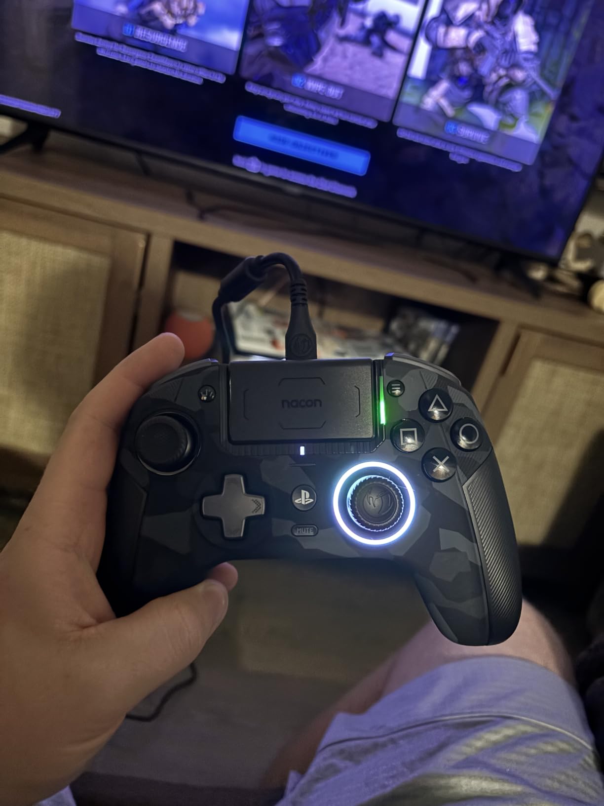 Nacon Revolution 5 Pro Officially Licensed PlayStation Wireless Controller | For PS5 / PS4 / PC - Hall Effect Joysticks and Triggers, Trigger Stops, Mappable Buttons, 8-way and 4-Way D-pad - Field Camo customer photo 2