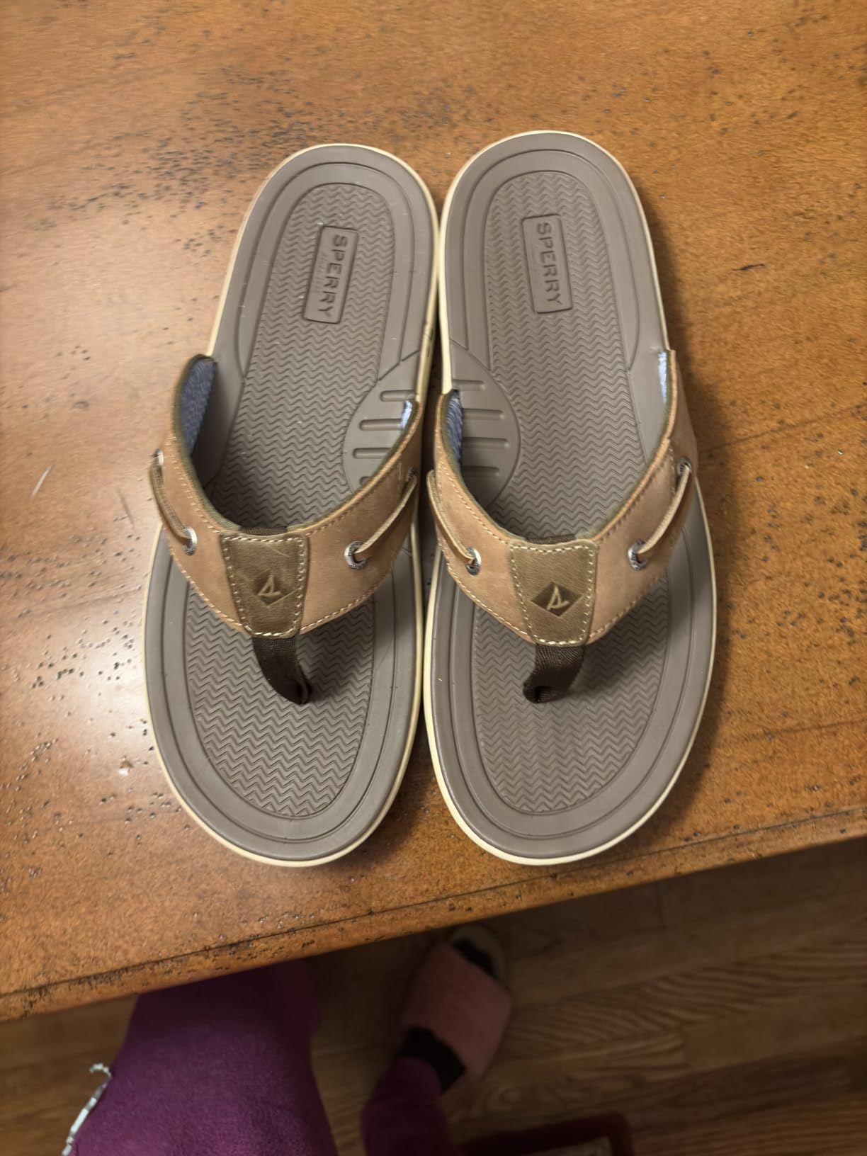 Sperry Men's Baitfish Leather Flip Flop Sandal customer photo 2
