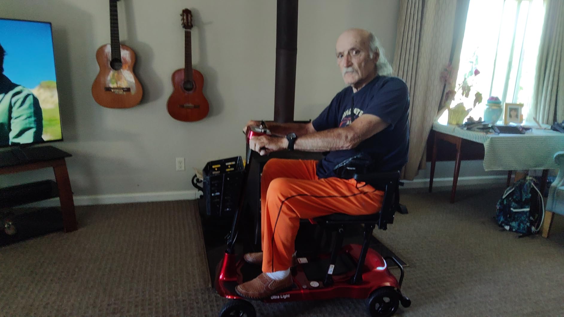 Ultralight 27.5 lbs Carbon Fiber Mobility Scooters for Adults & Seniors | Folding Electric Scooter - Blue - Airlines Approved All-Terrain Portable Scooter with Basket and Charger Included customer photo 1