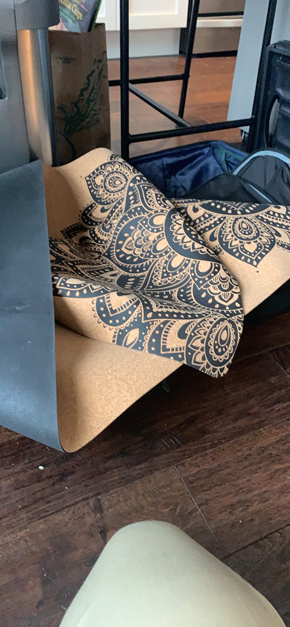 YOGA DESIGN LAB | The Cork Yoga Mat | Eco Luxury | Ideal for Hot Yoga, Power, Bikram, Ashtanga, Sweaty Workouts | Studio Quality | Includes Carrying Strap! customer photo 1