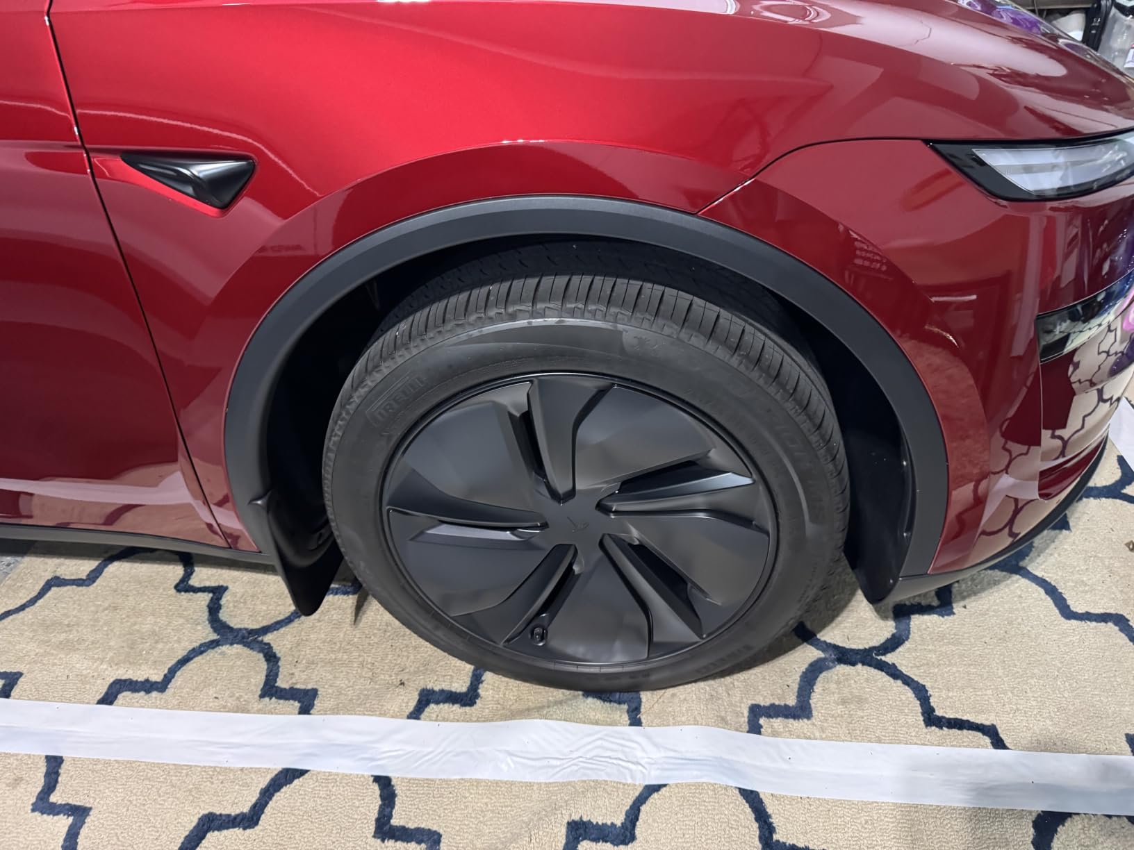 REEVAA Tesla Model Y Juniper 2025-2026 Mud Flaps Accessories, Set of 4 | All-Weather Paint Protection, OEM-Style Fit, No-Drill Installation customer photo 2