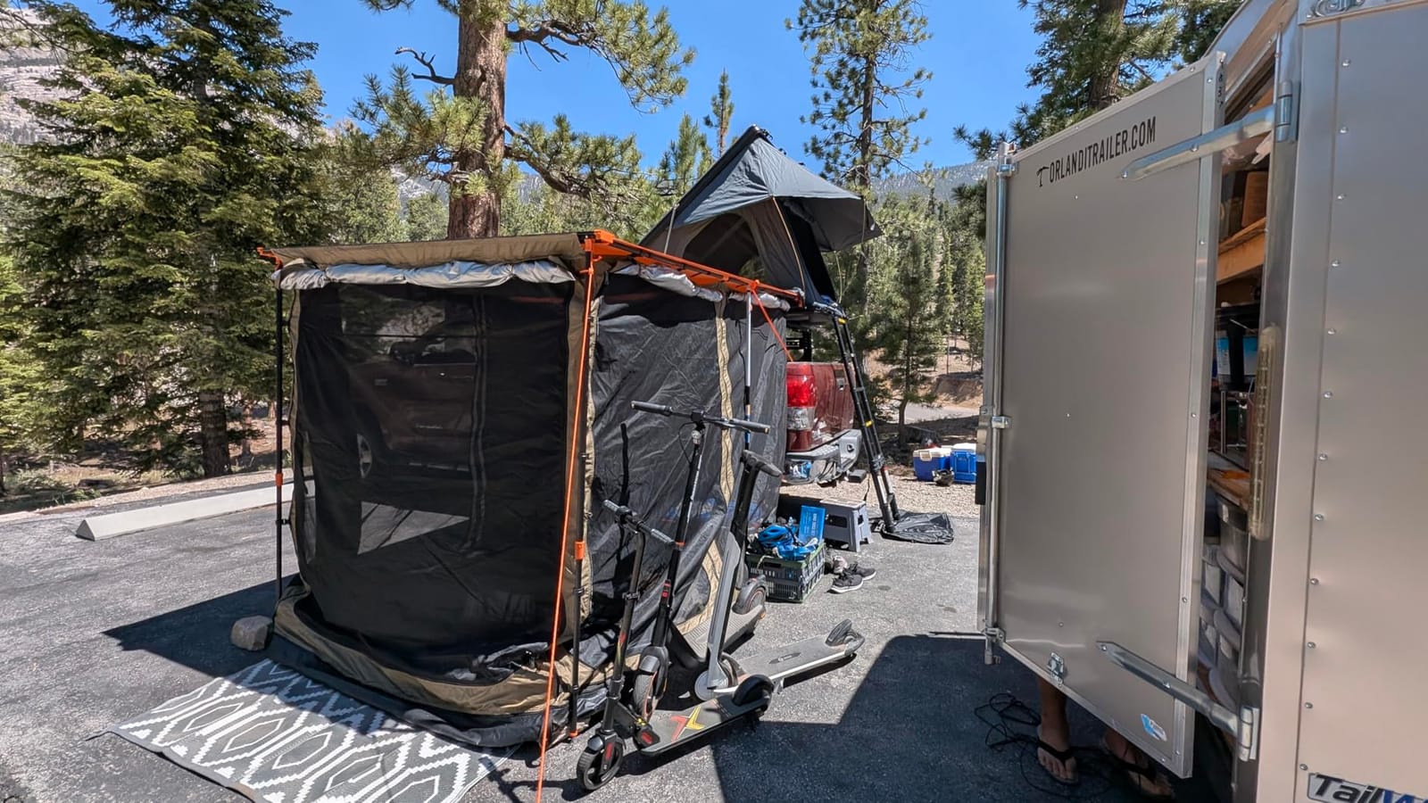 ALL-TOP Awning Room with Floor 6.6' x 8.2' Rip-Stop 210D Oxford Awning Tent with Bug-Resistance Mesh, Waterproof Sun Shelter for Overland, Camping (Black Coating, Room Only) customer photo 2