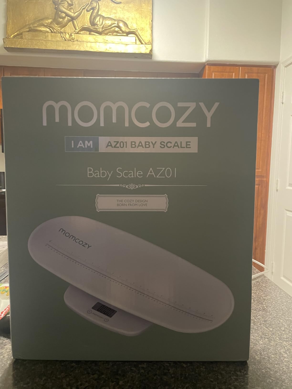 Momcozy Baby Scale, Weight, Height and Weighted Feeds, Removable Tray | Multi-Function Digital Scale For Newborns, Adults and Pets With 5 Units, LED Screen, Auto-Off And Curved Removable Tray customer photo 1