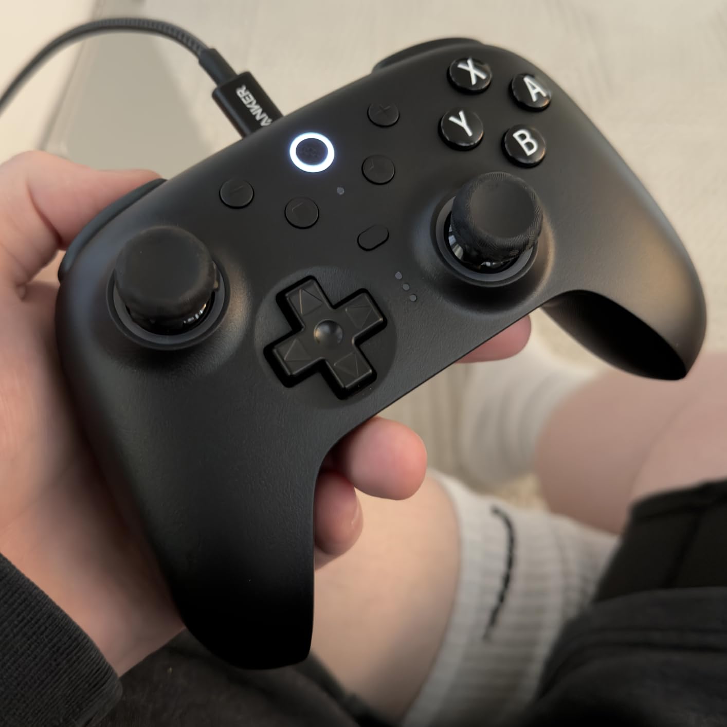 8BitDo Ultimate 2 Bluetooth Controller for Switch/Switch 2 & Windows PC, Switch Pro Controller with TMR Joysticks, Switchable Hall Effect/Tactile Triggers, Vibration and Motion Control - Black customer photo 2