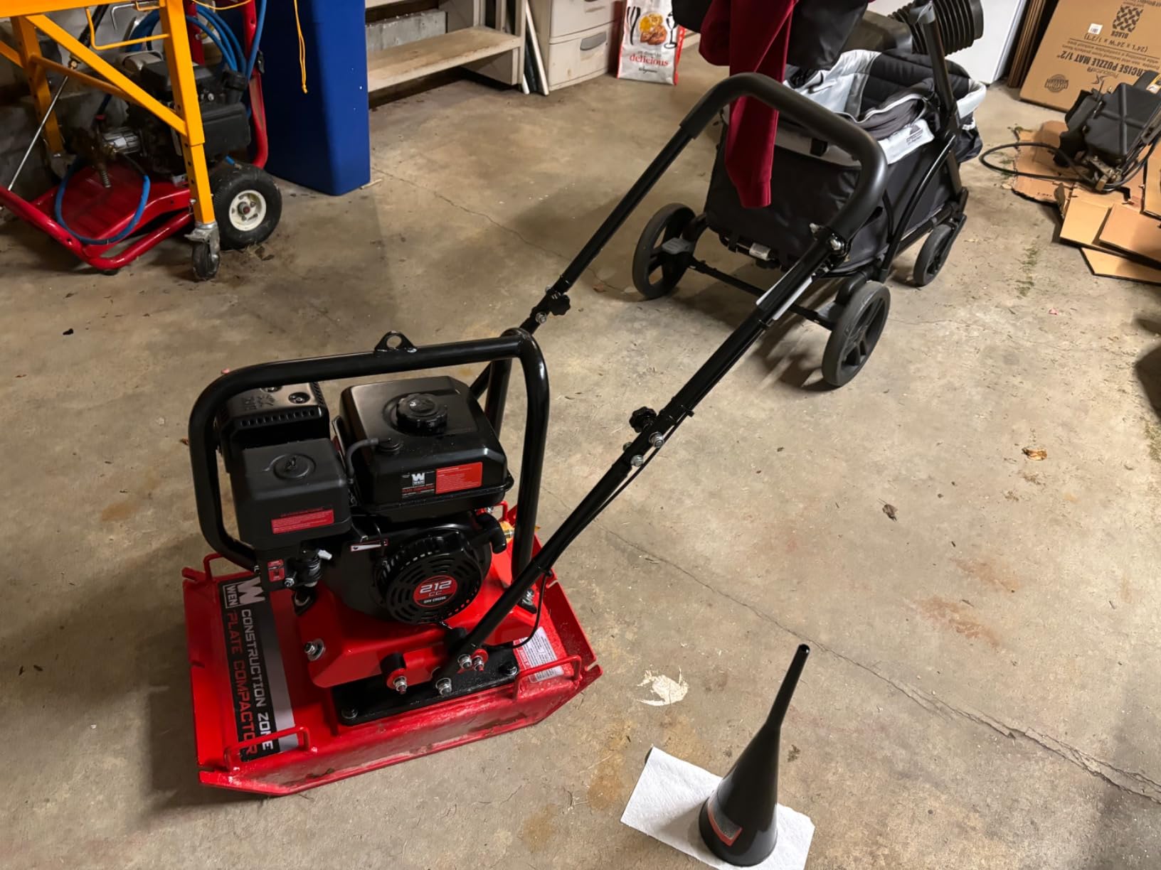 WEN 6.5HP 196cc Plate Compactor with Wheels and 3350-Pound Compaction Force (56096) customer photo 2