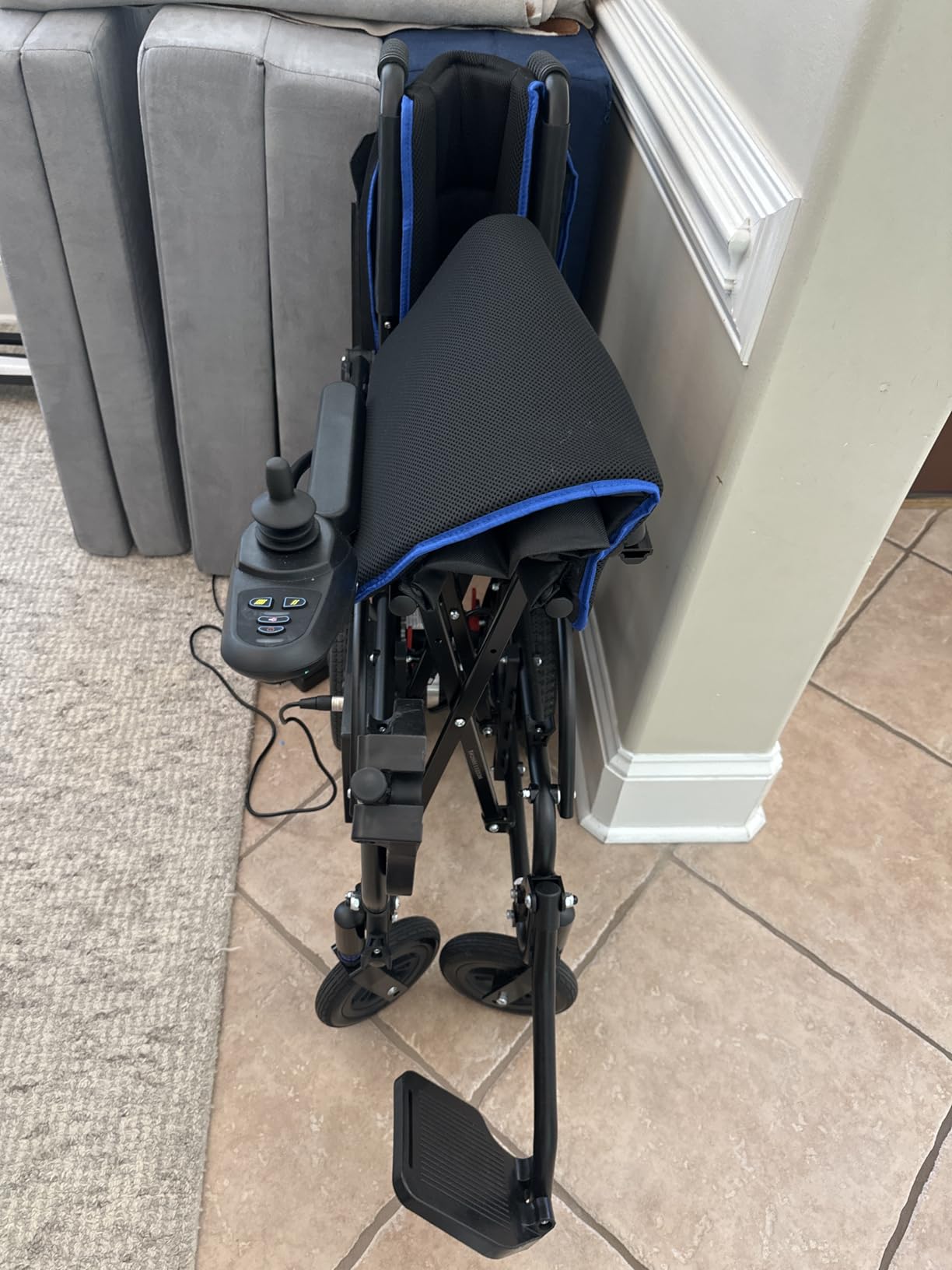 Vive Lightweight Electric Wheelchair for Adults - Foldable Power Wheel Chair - Collapsible, Folding, Ultralight, Motorized, Light Weight Travel Senior Carbon Fiber Mobility Aid - Weighs 39 lbs customer photo 2