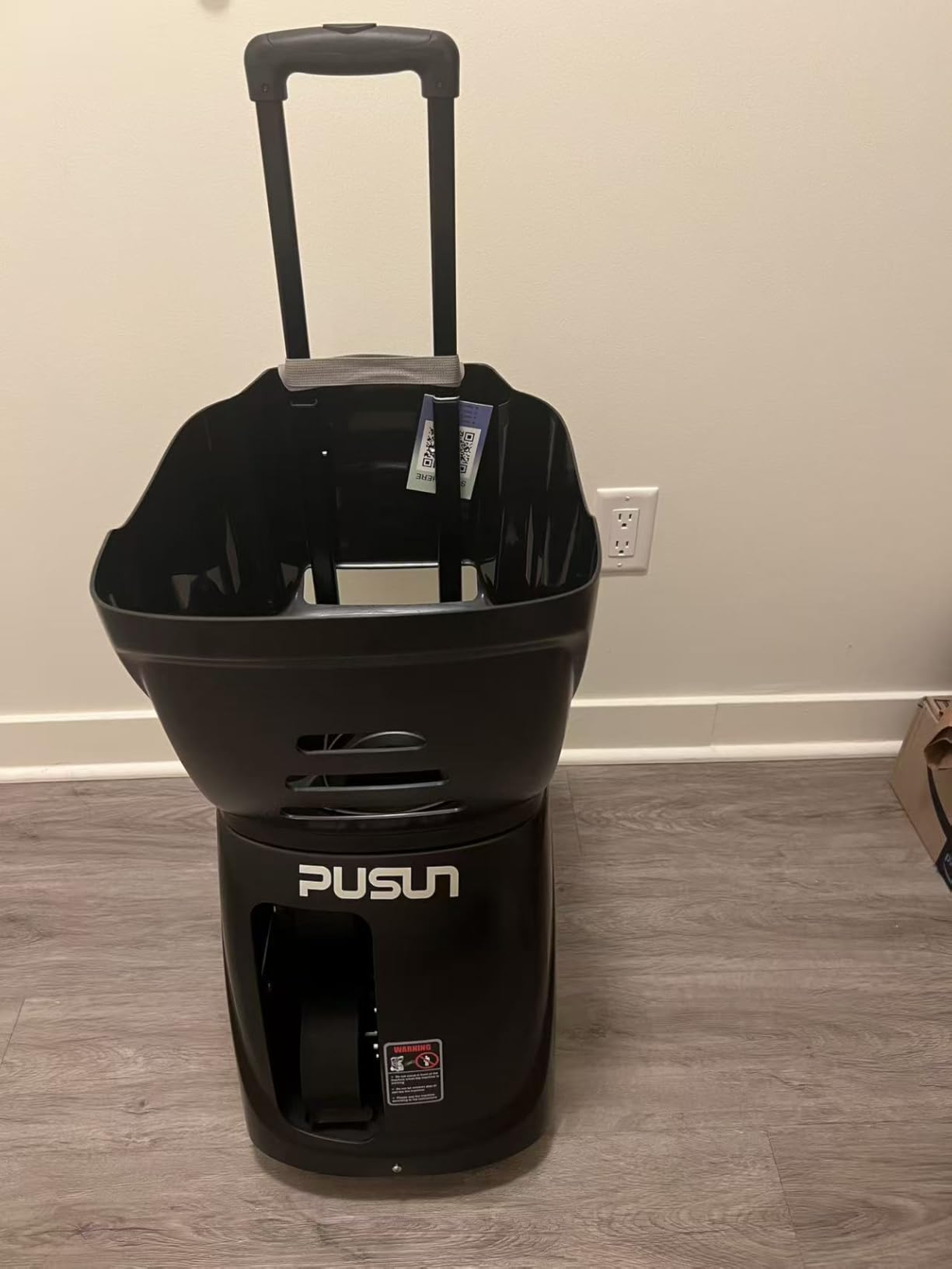 PUSUN PT-Smart Tennis Ball Machine: App Control with 12 Built-in Training Modes,6-Level Spin,28-Pt,75 MPH,32.6 lbs,100+ Ball,5H Battery, Portable, for Tennis/Padel,Training, Practice,Beginners to Pros customer photo 1