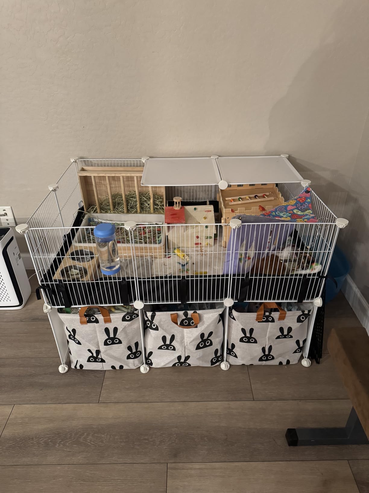 MEEXPAWS Guinea Pig Cages Small Animal Playpen Large 42