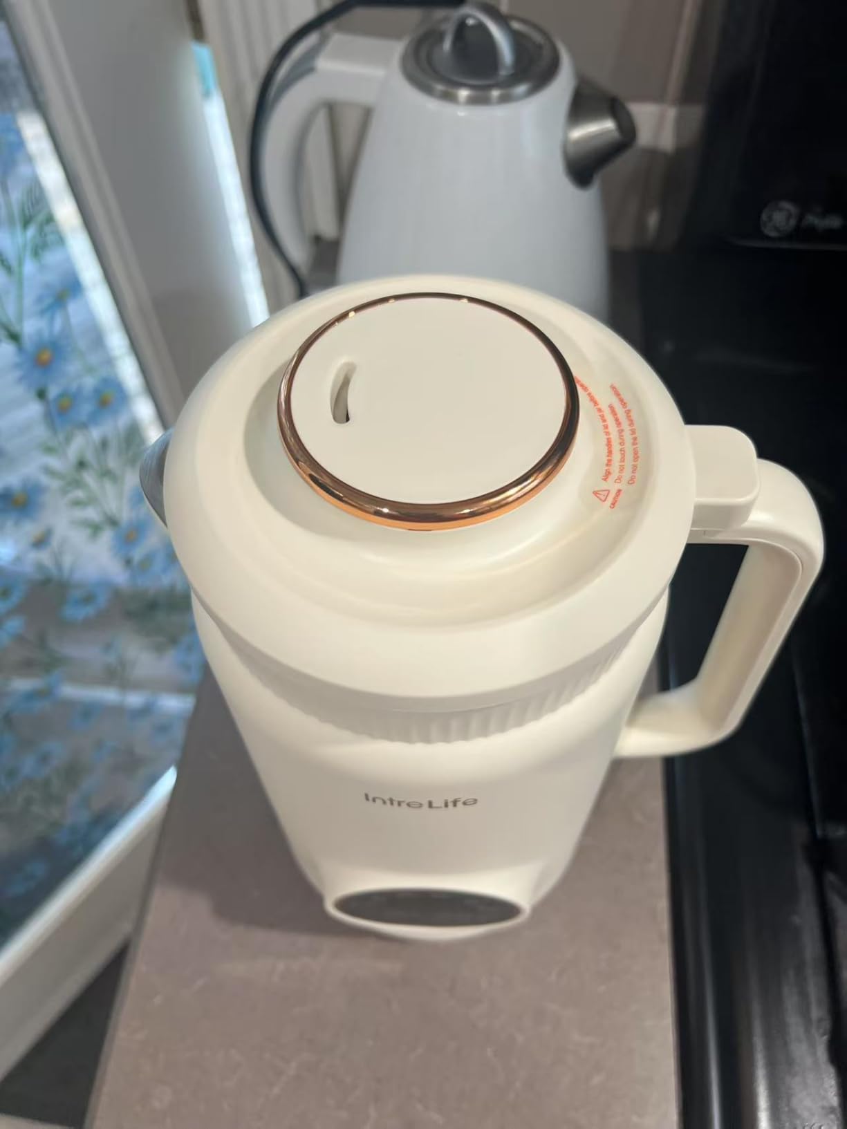 34 oz Nut Milk Maker Machine, 8 in 1 Soy Milk Maker with Nut Milk Bag, Plant Based Milk Maker for Almond, Oat, with Delay Start/Keep Warm/Self Cleaning, Cream customer photo 2