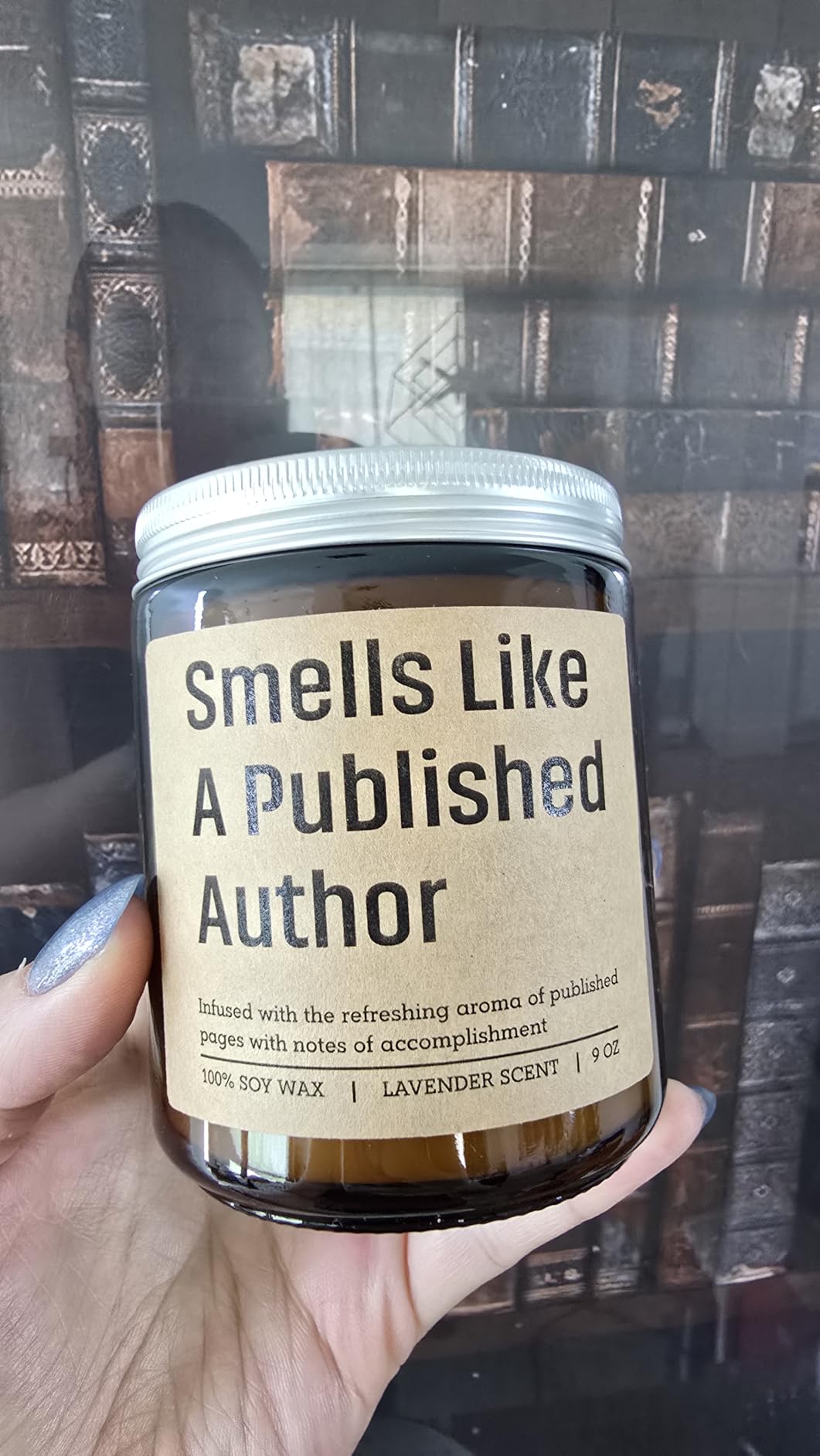 LEADO Published Author Candle, Gifts for Writers, Congrats New Author Gifts | Gifts for Writers Women, Men, Christmas, Poetry, Literary, Writing Gifts for Book Writer, Novelist, Poets, First Time Authors customer photo 2