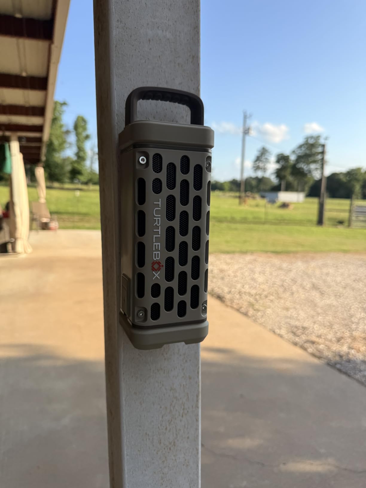 Turtlebox Ranger Ultra-Portable Bluetooth Speaker, Waterproof, Tan, Built For The Outdoors, Plays to 105dB, IP-67, 12hr+ Battery Life, Magnetic Mounts, Unlimited Pairing for Full Stereo, 2.4lbs customer photo 1