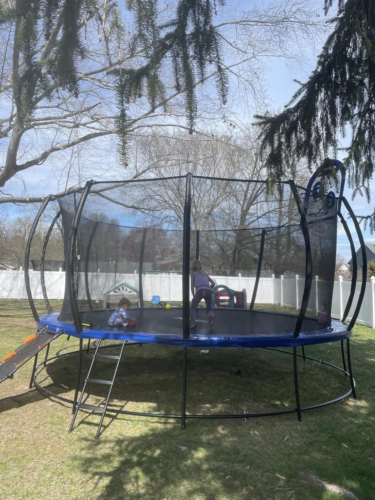 Zupapa 1800LBS Capacity No-Gap Design 16 15 14 12FT Trampoline with Safety Enclosure Net and Non-Slip Ladder 10-Year Quality Assurance Perfect for Kids Family Outdoor Backyard Fun customer photo 1